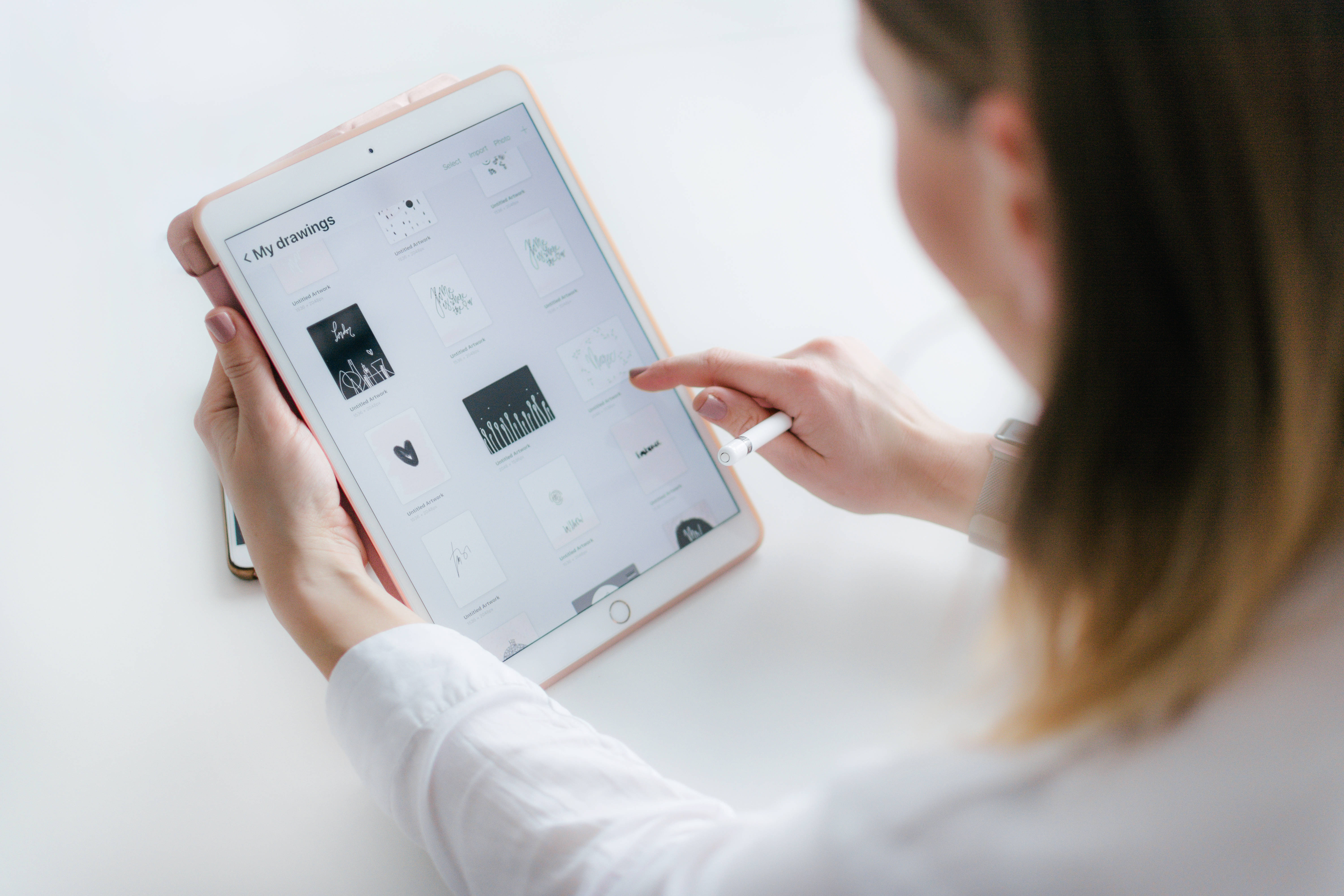 Apple iPad Pro Käytössä Taustakuvat