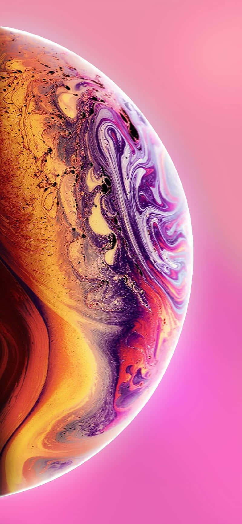 Apple iPhone X Purppura Planeetta Taustakuvat