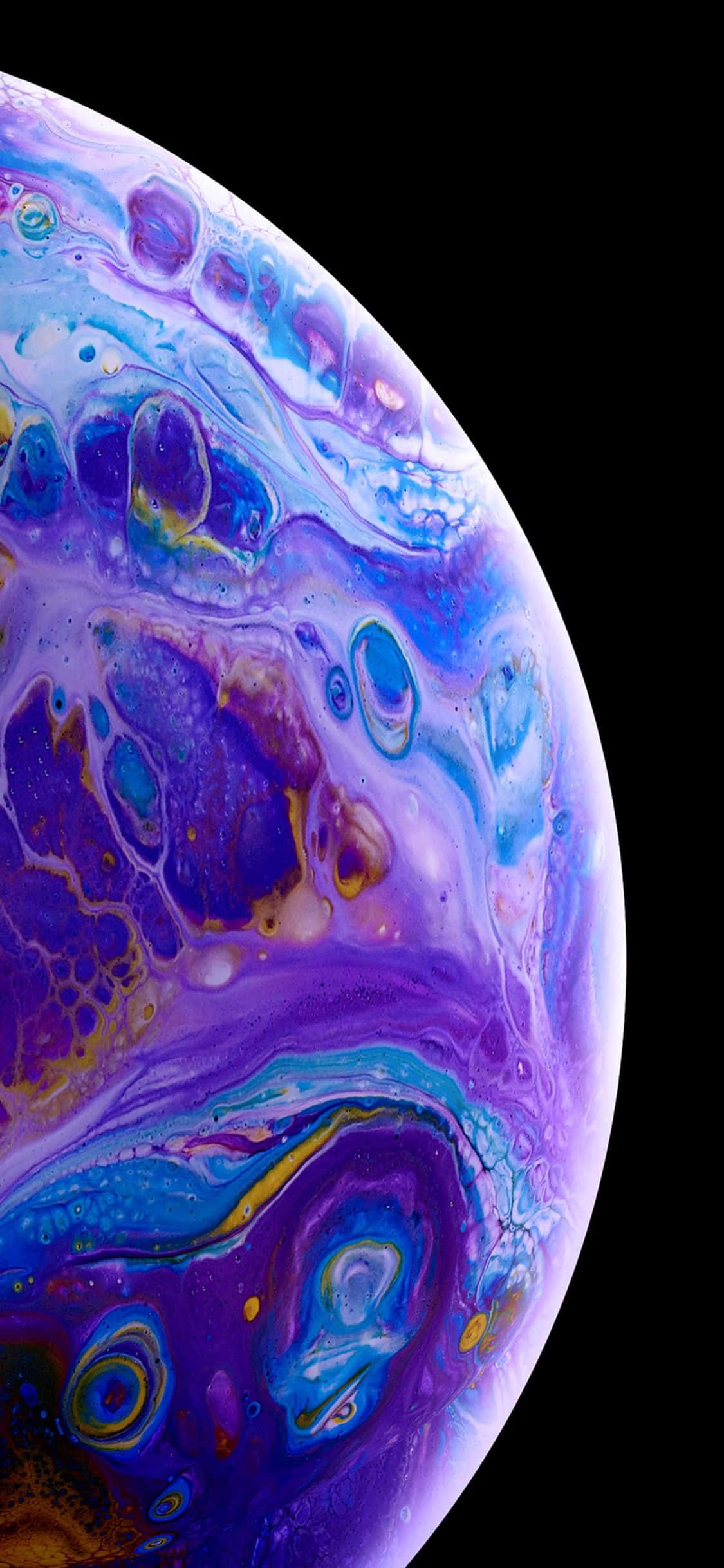 Apple iPhone XS violetti-sininen fluidikupla Taustakuvat