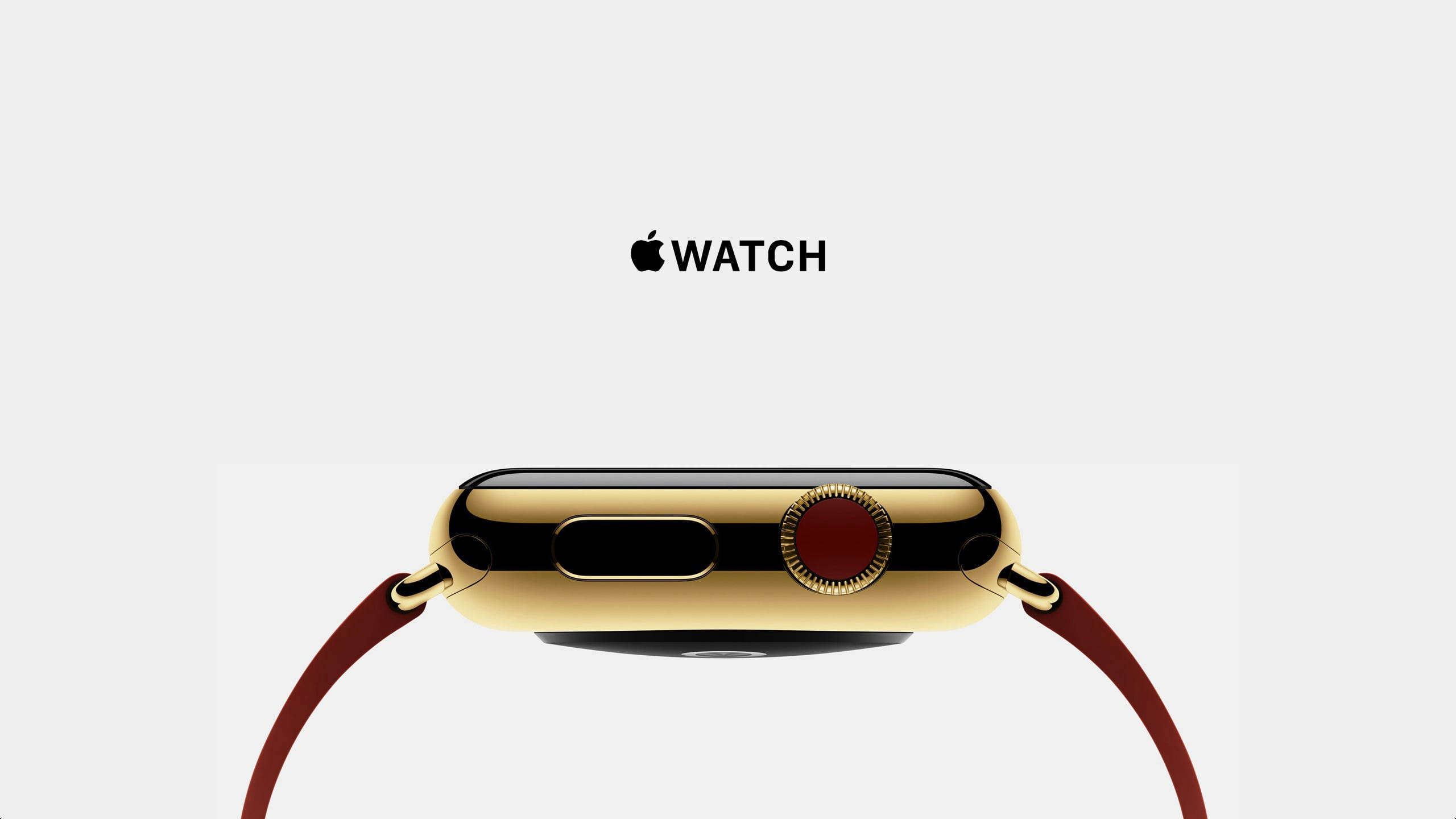 Apple Watch Kultainen Kehys Punainen Kruunu Taustakuvat
