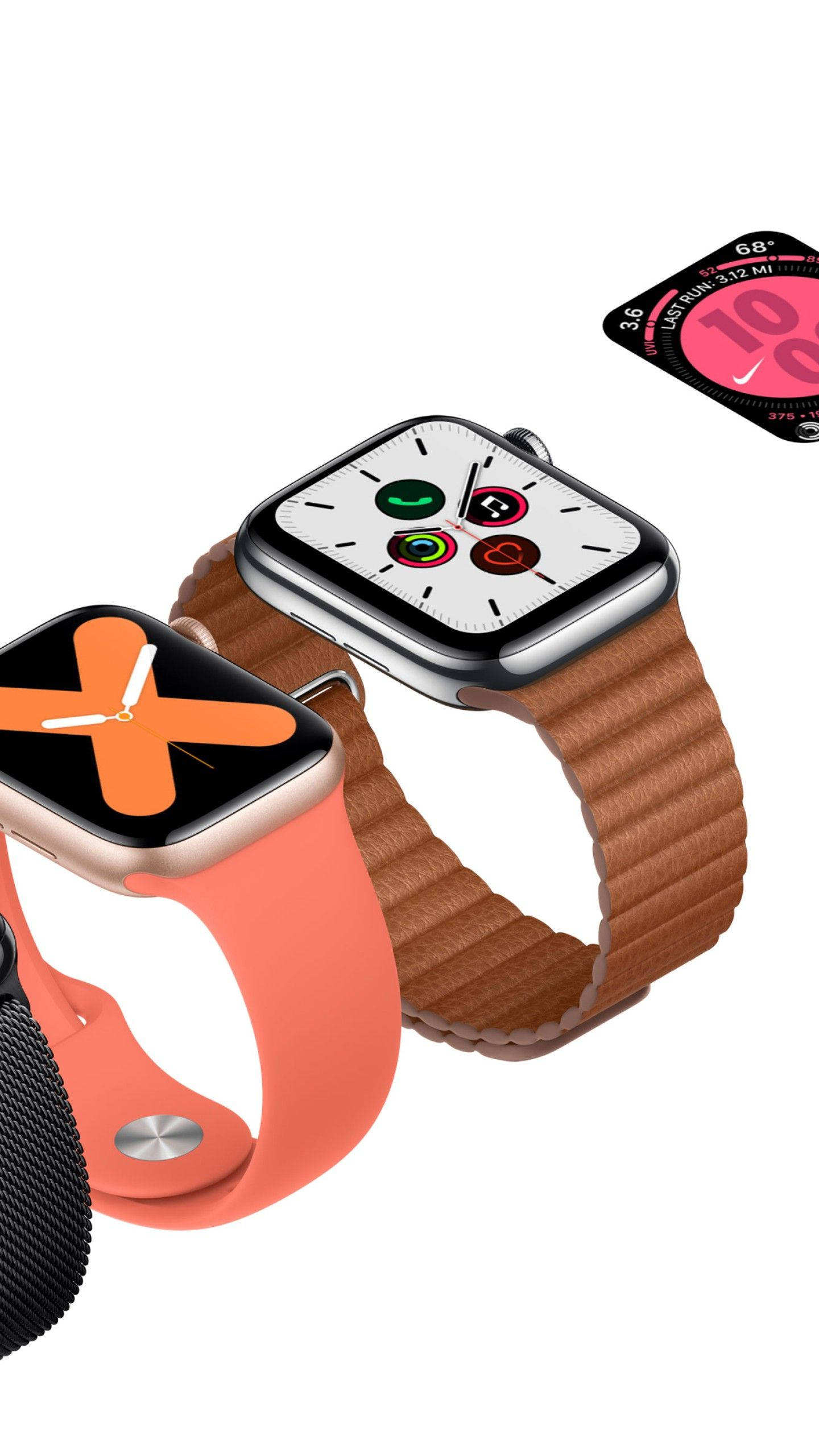 Apple Watch Lohenpunainen Kumiranneke Taustakuvat