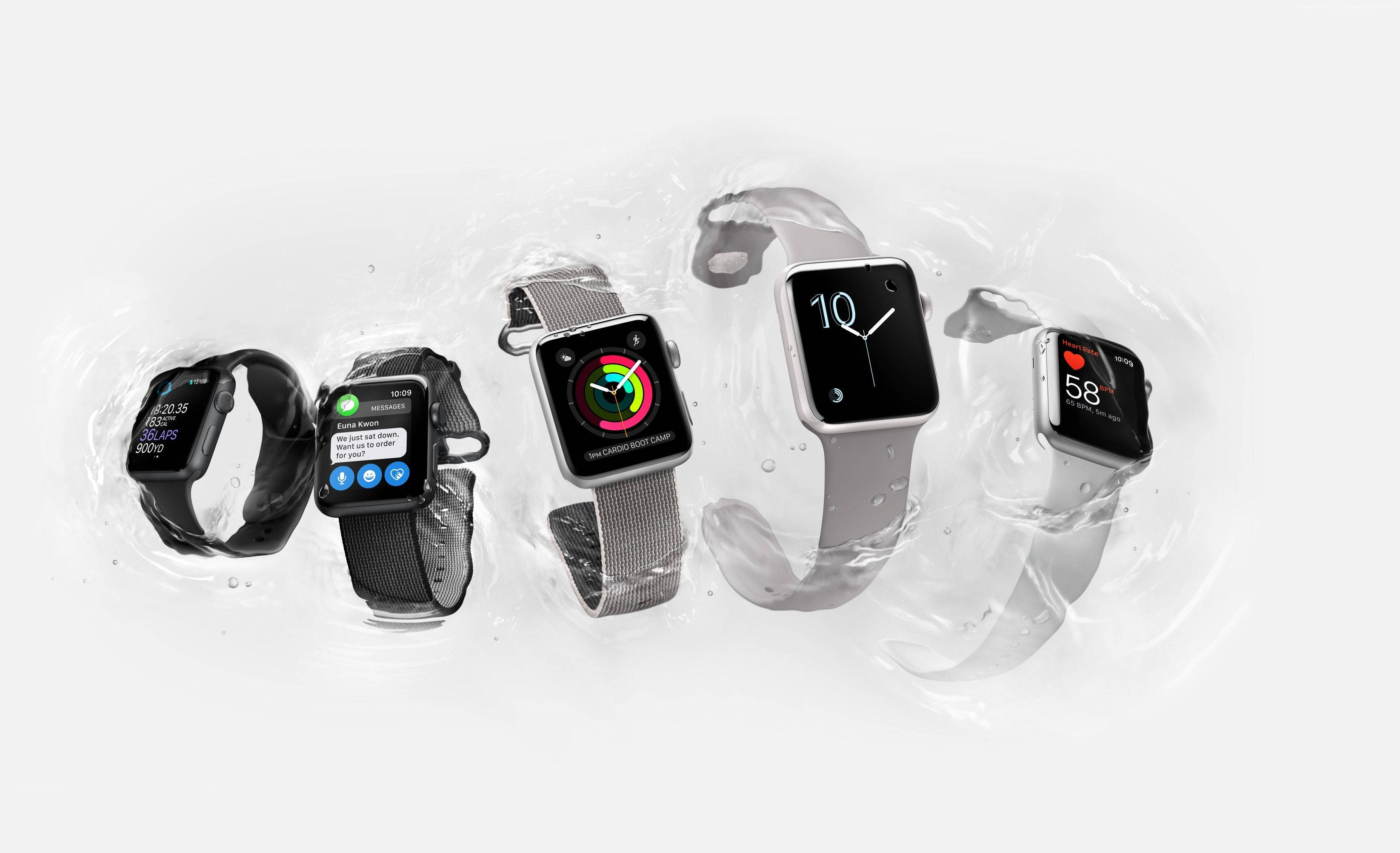 Apple Watch musta ja harmaa värit Taustakuvat