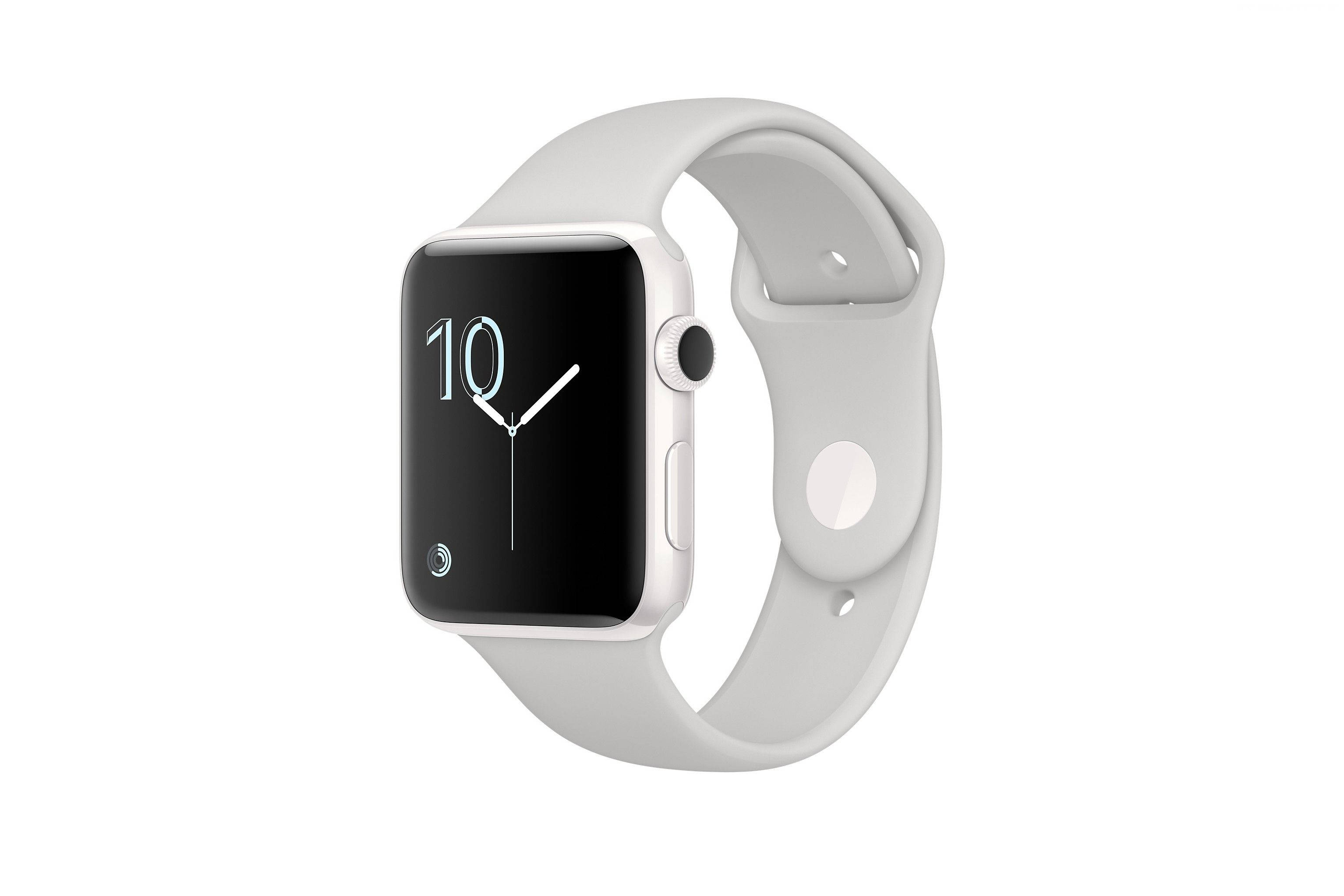 Apple Watch puhdas valkoinen kehys Taustakuvat