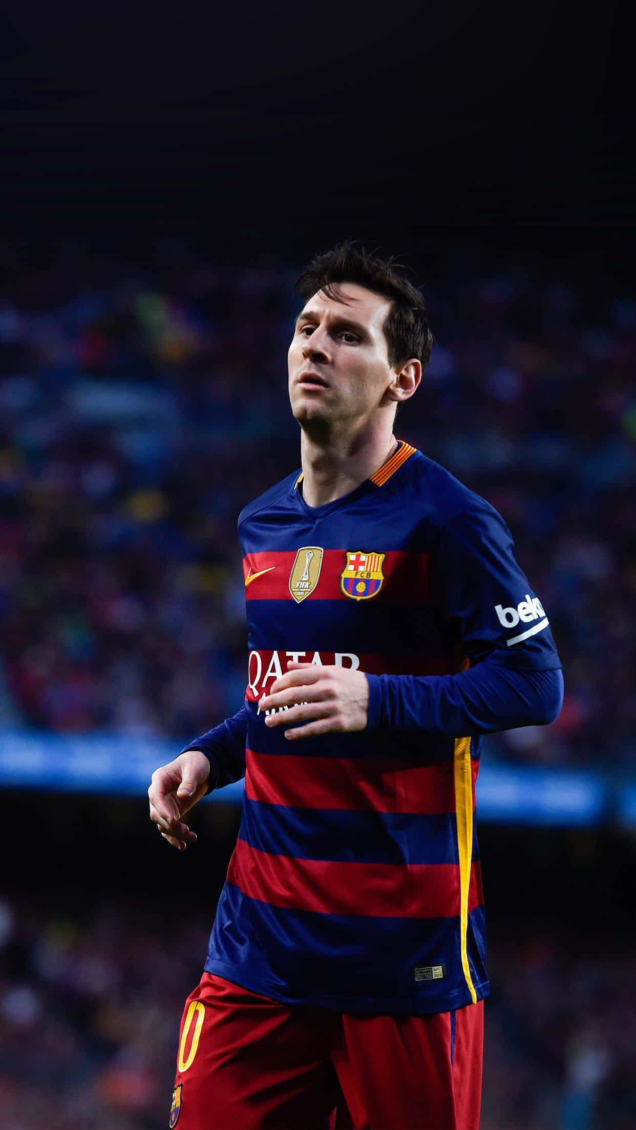 Argentiinalainen jalkapallotähti Lionel Messi on uuden iPhonen kasvot Taustakuvat
