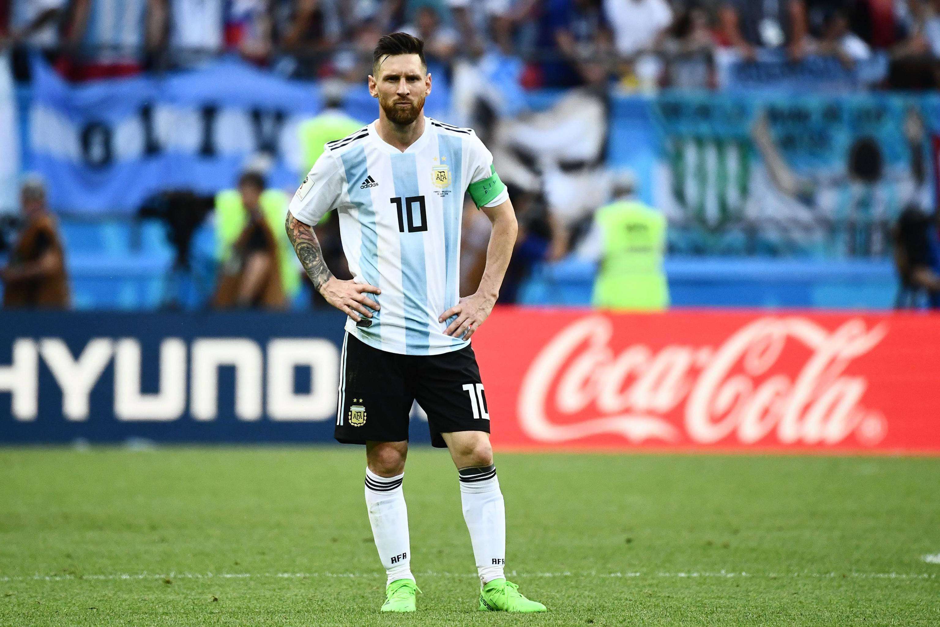 Argentiinan jalkapallomaajoukkue Messi pelihetki Taustakuvat