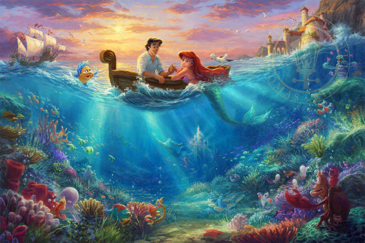 Ariel Eric Maalaus Pixel Disney Kannettava Taustakuvat