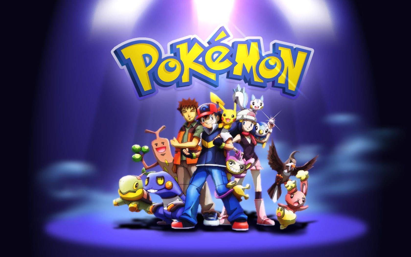 Ash, Misty ja Brock Pokémon Taustakuvat