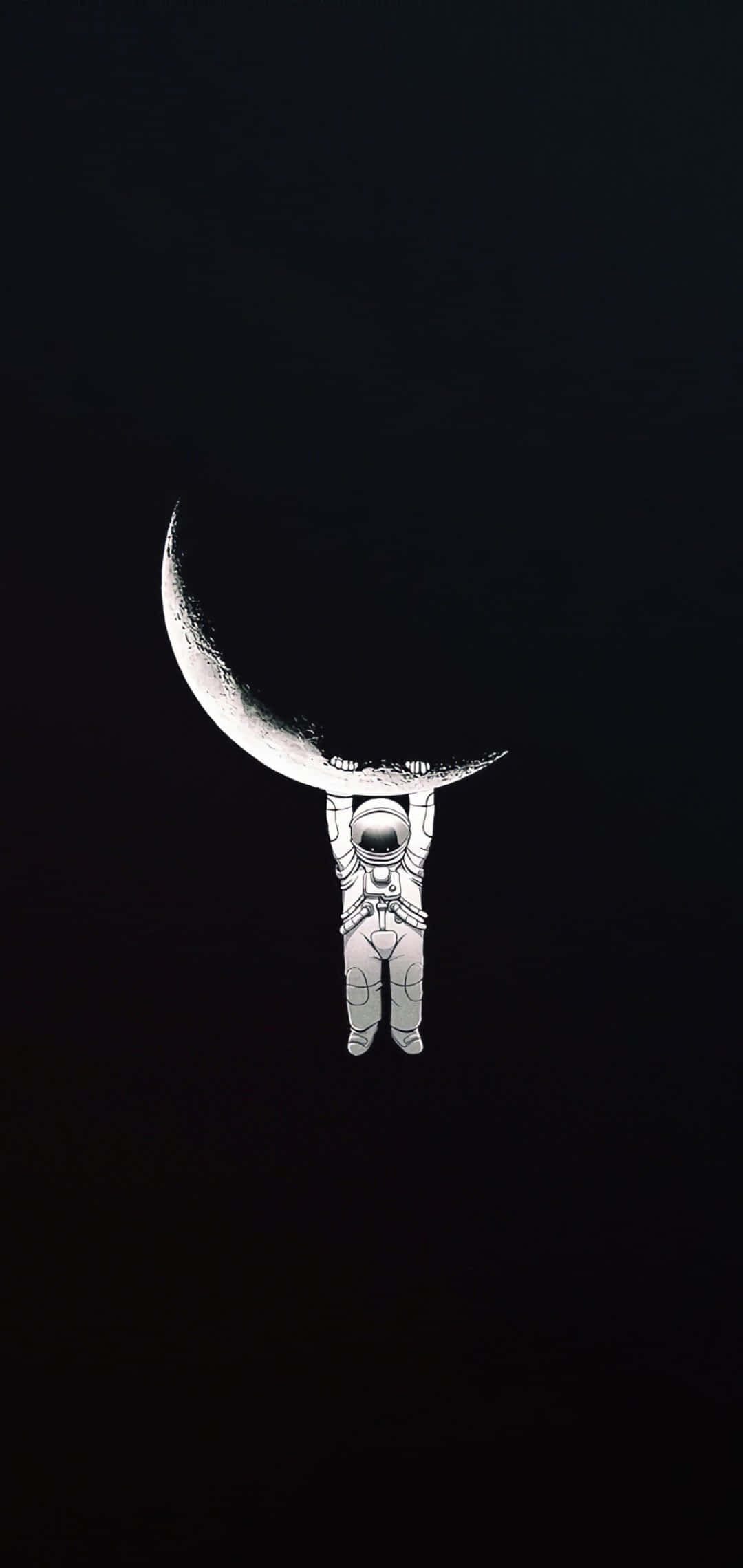 astronautti pitää kuuta käsissään Taustakuvat