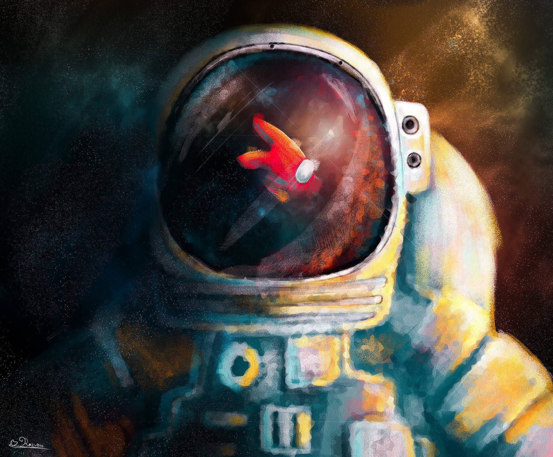 Astronauttiestetiikkaa Among US -pelistä Taustakuvat