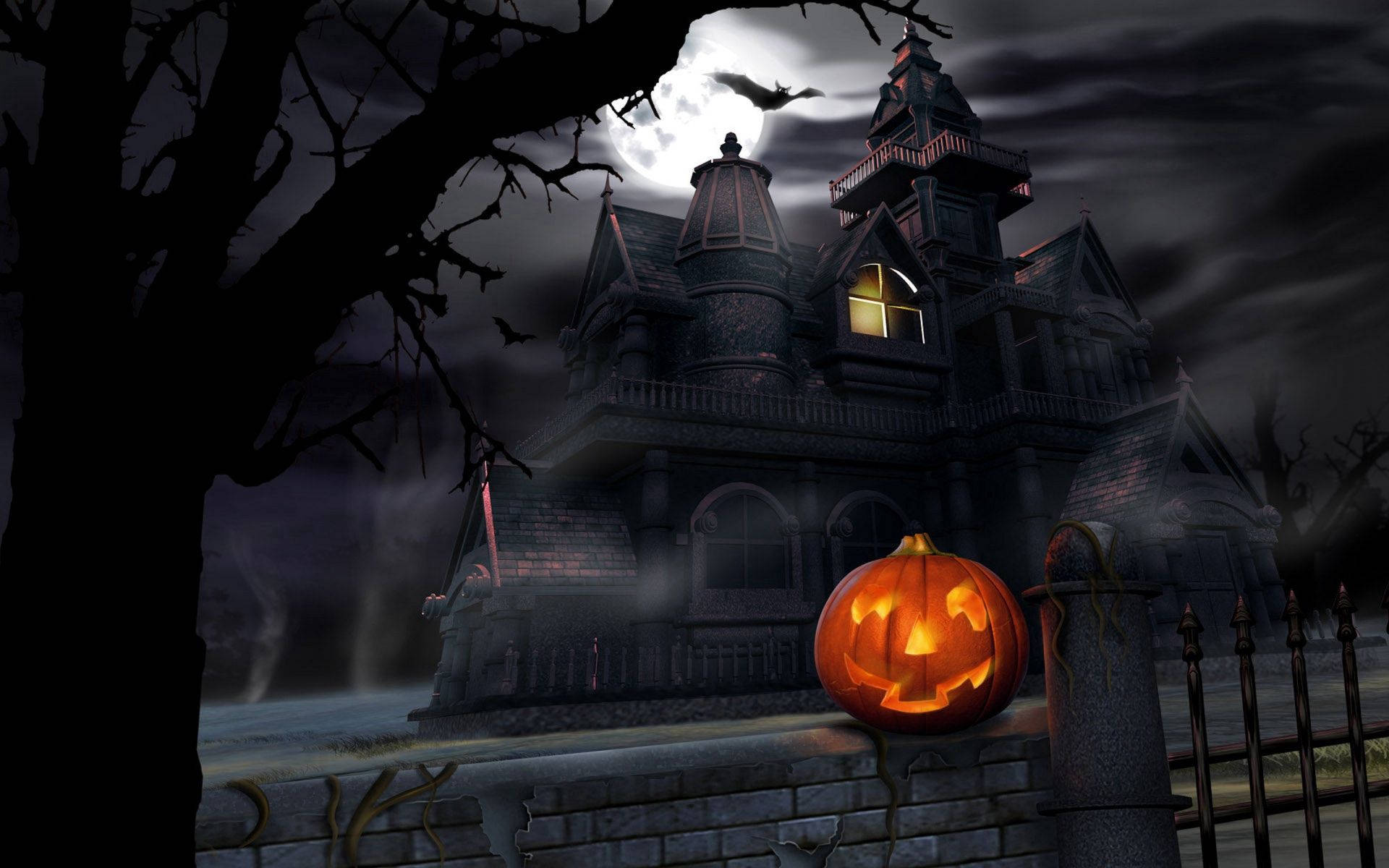 Astu aavemaiseen kummitustaloon tänä halloweenina Taustakuvat
