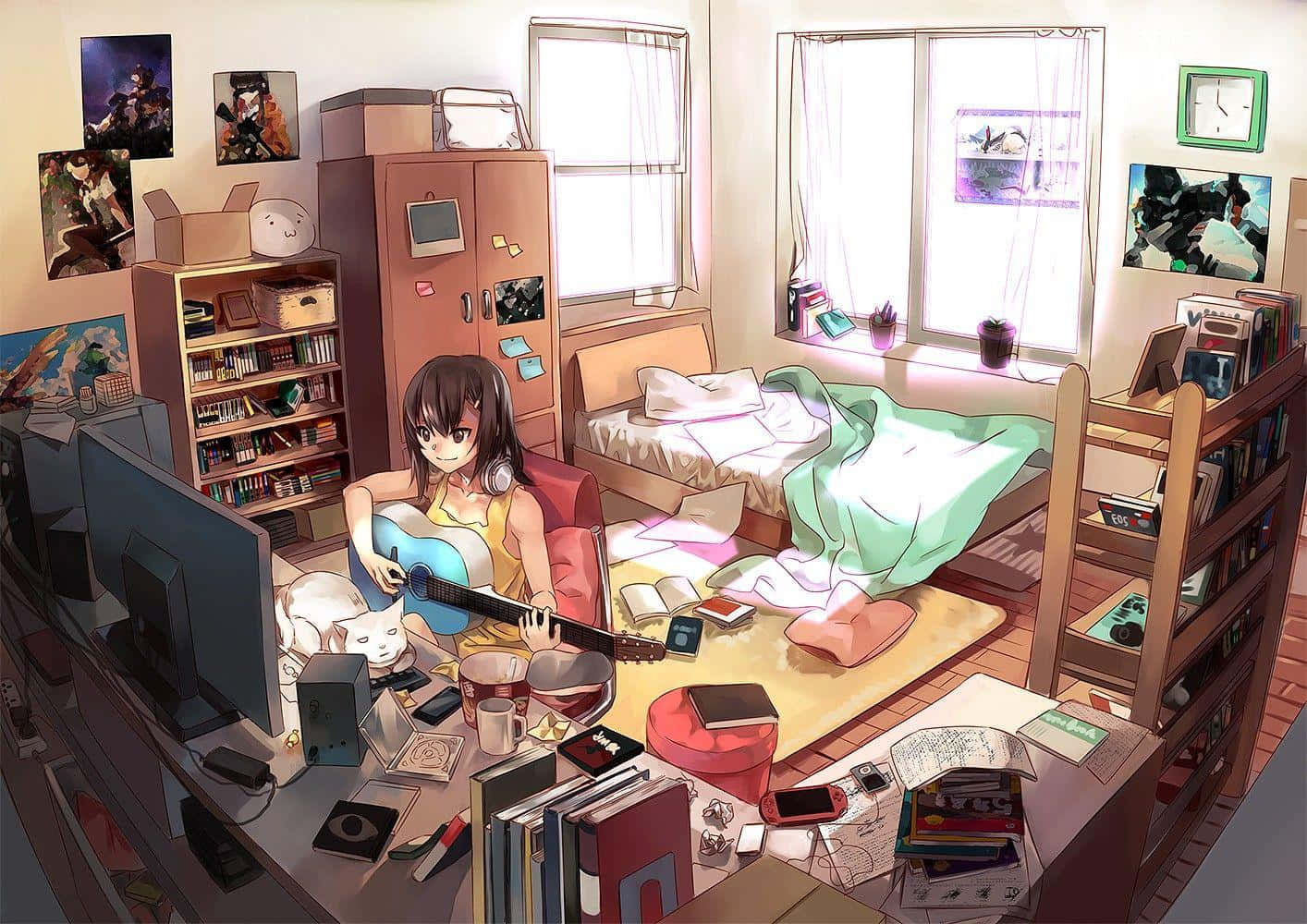Astu Animehuoneeseen täydellistä animekokemusta varten Taustakuvat