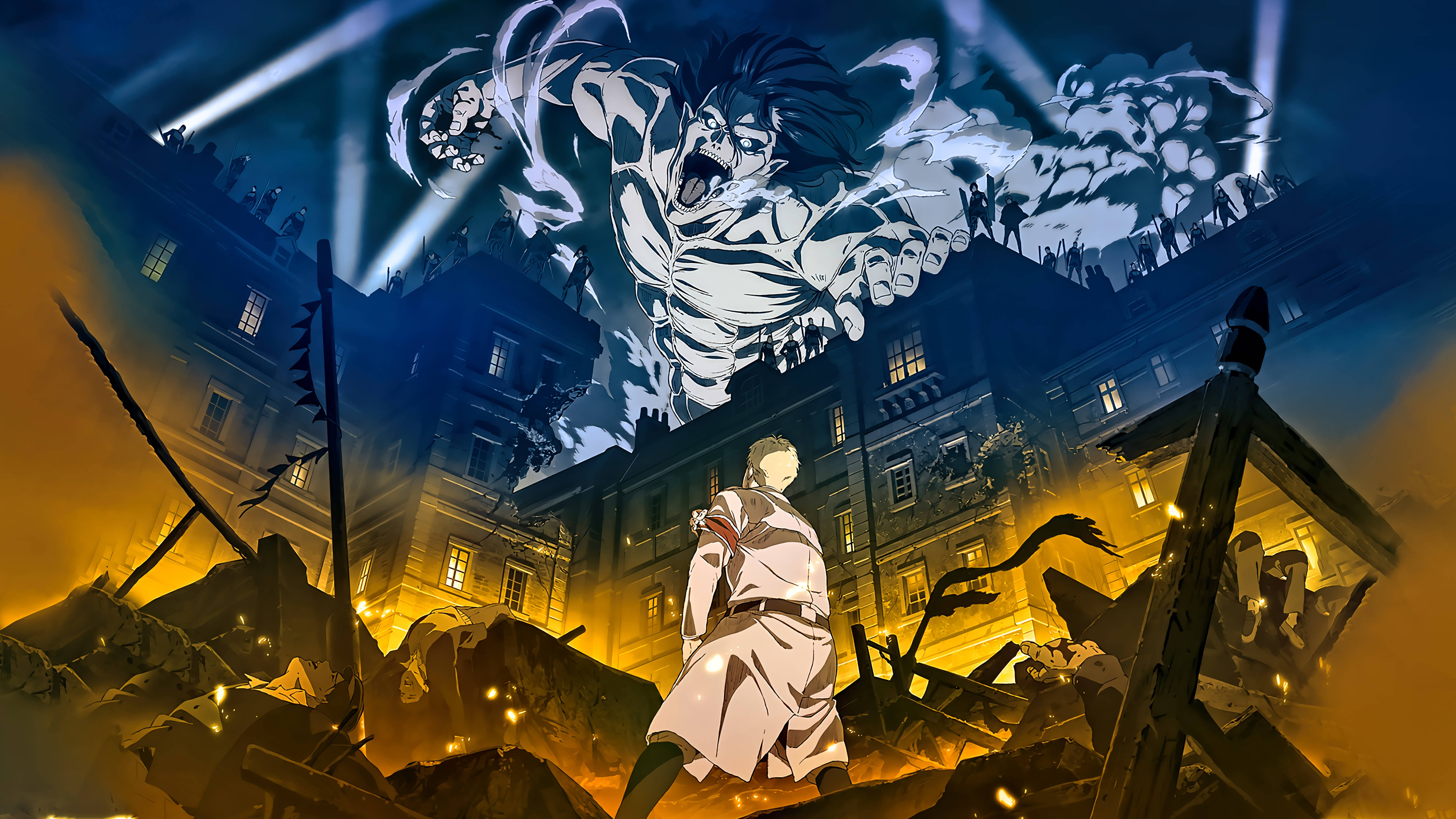 Attack on Titan 4K Reiner Braun Taustakuvat