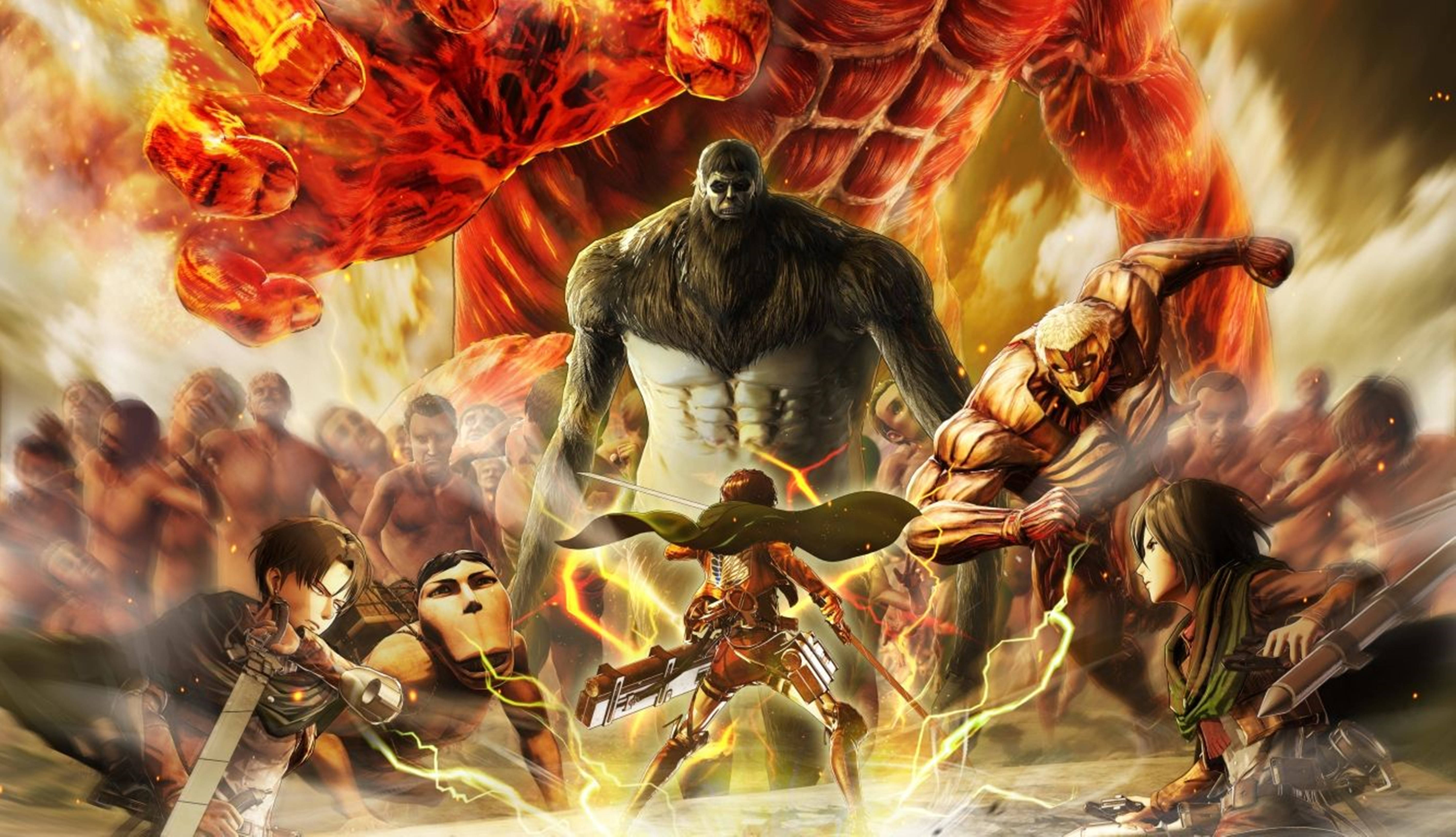 Attack on Titan 4K Ihmisiä syövät titaanit Taustakuvat