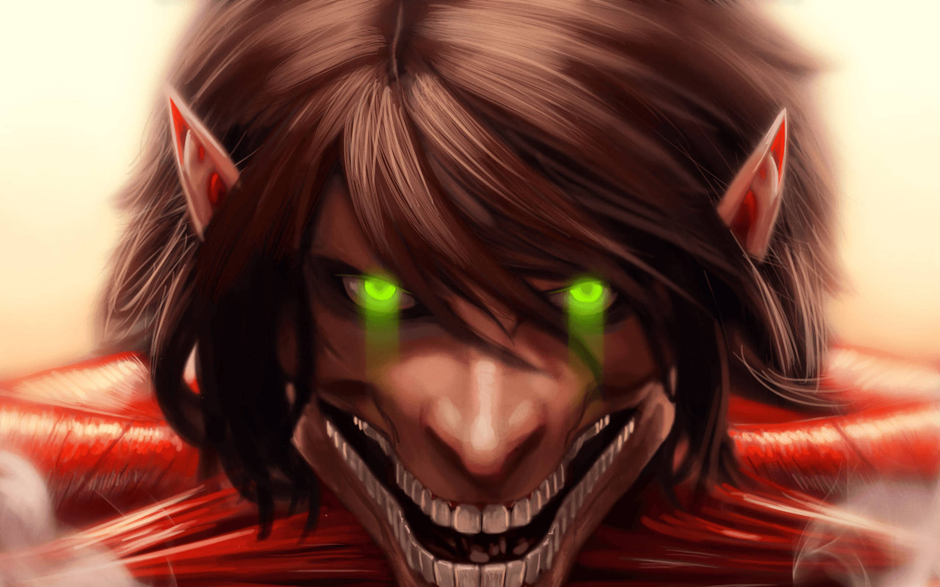 Attack on Titan - Titaani Eren uhkaavalla hymyllä Taustakuvat