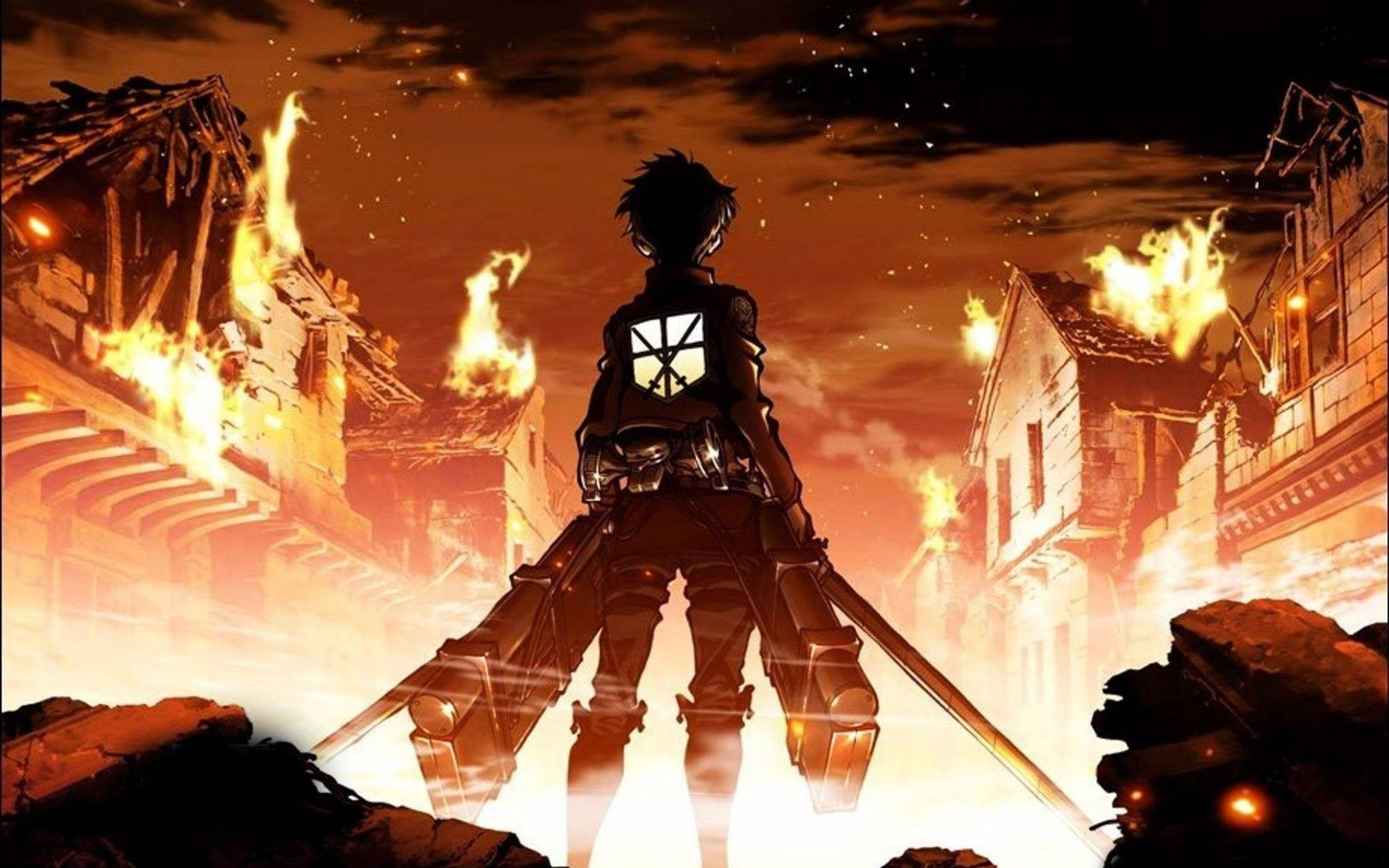 Attack on Titans 4K Shiganshinan kaupunginosa Taustakuvat