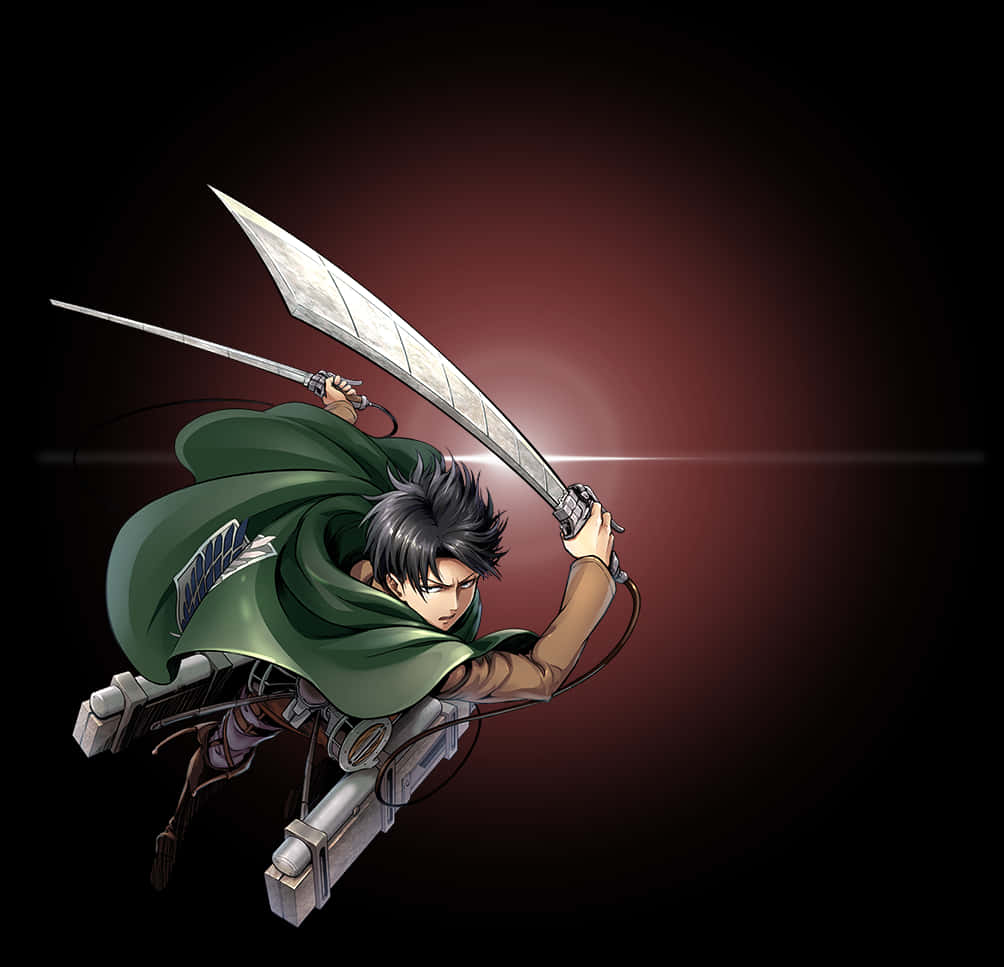 Attackon Titan -hahmo toiminnassa Taustakuvat