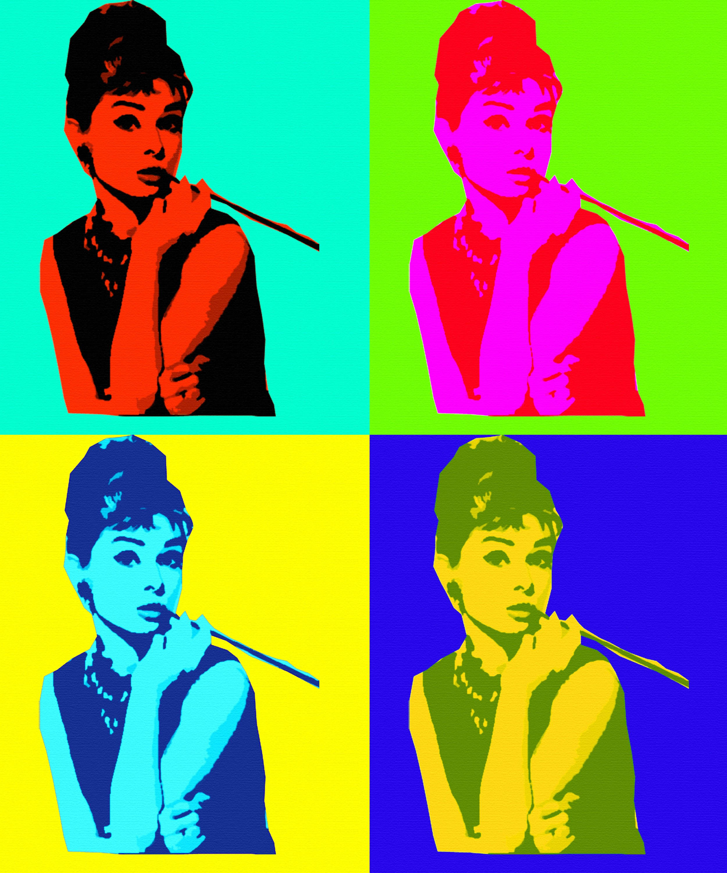 Audrey Hepburn Pop-taide Taustakuvat