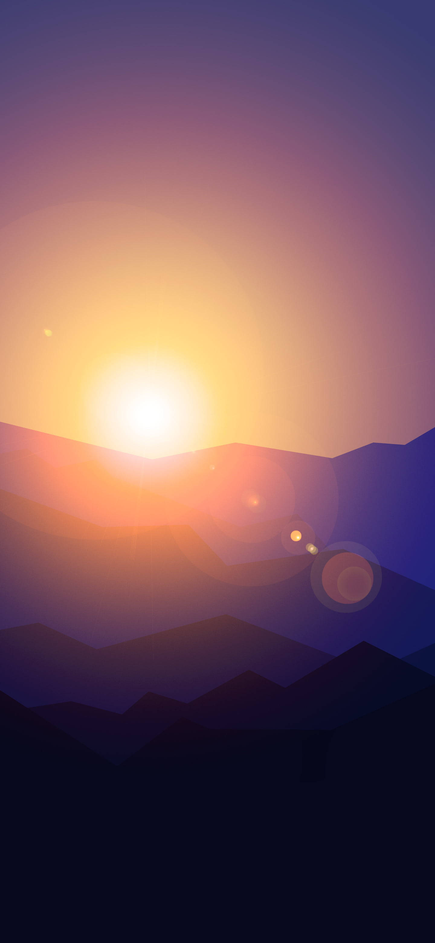 Auringonlasku Horisontti Minimalistinen Android Taustakuvat