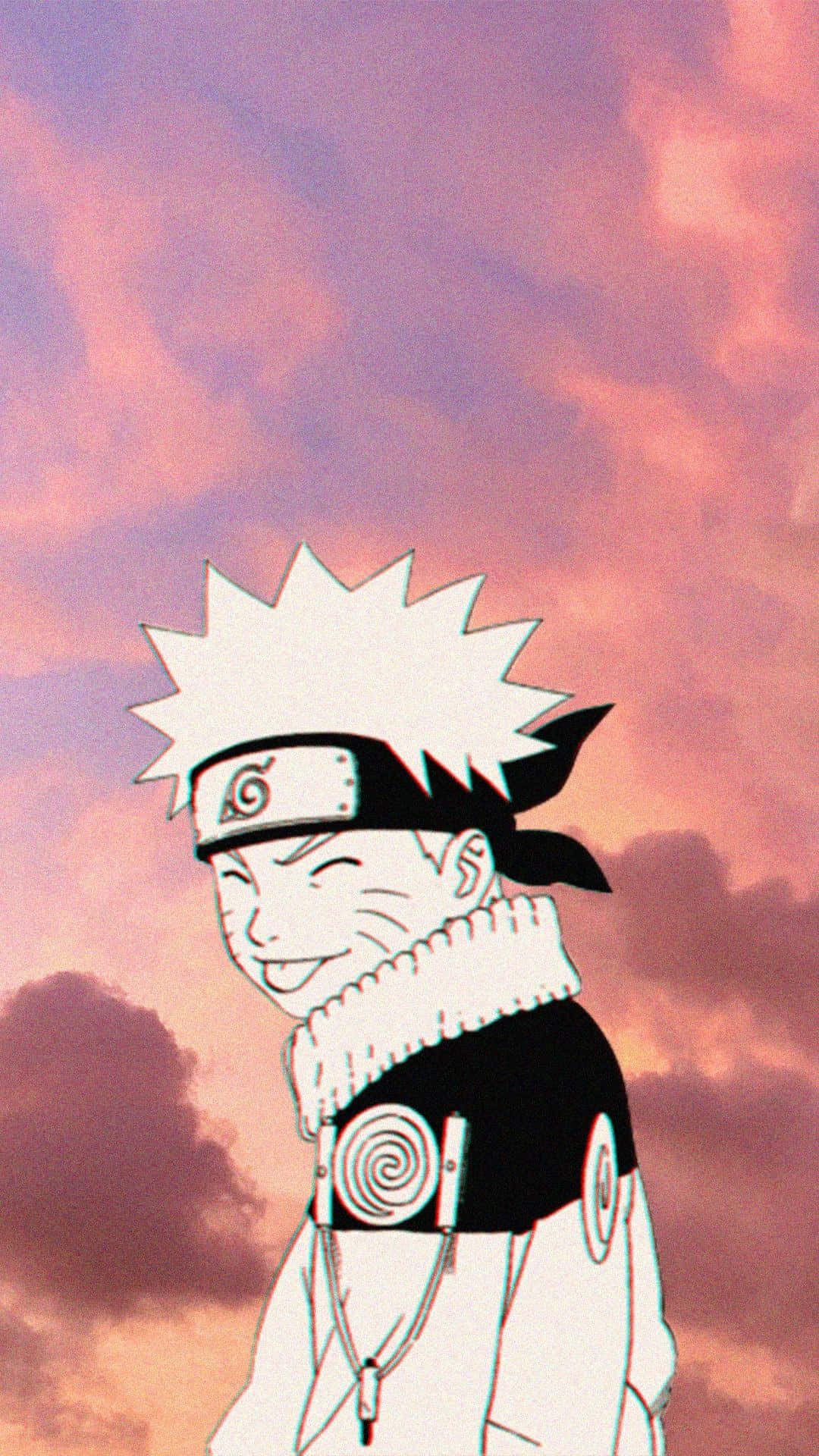 Auringonlaskun taivas Naruto-estetiikkapuhelin Taustakuvat