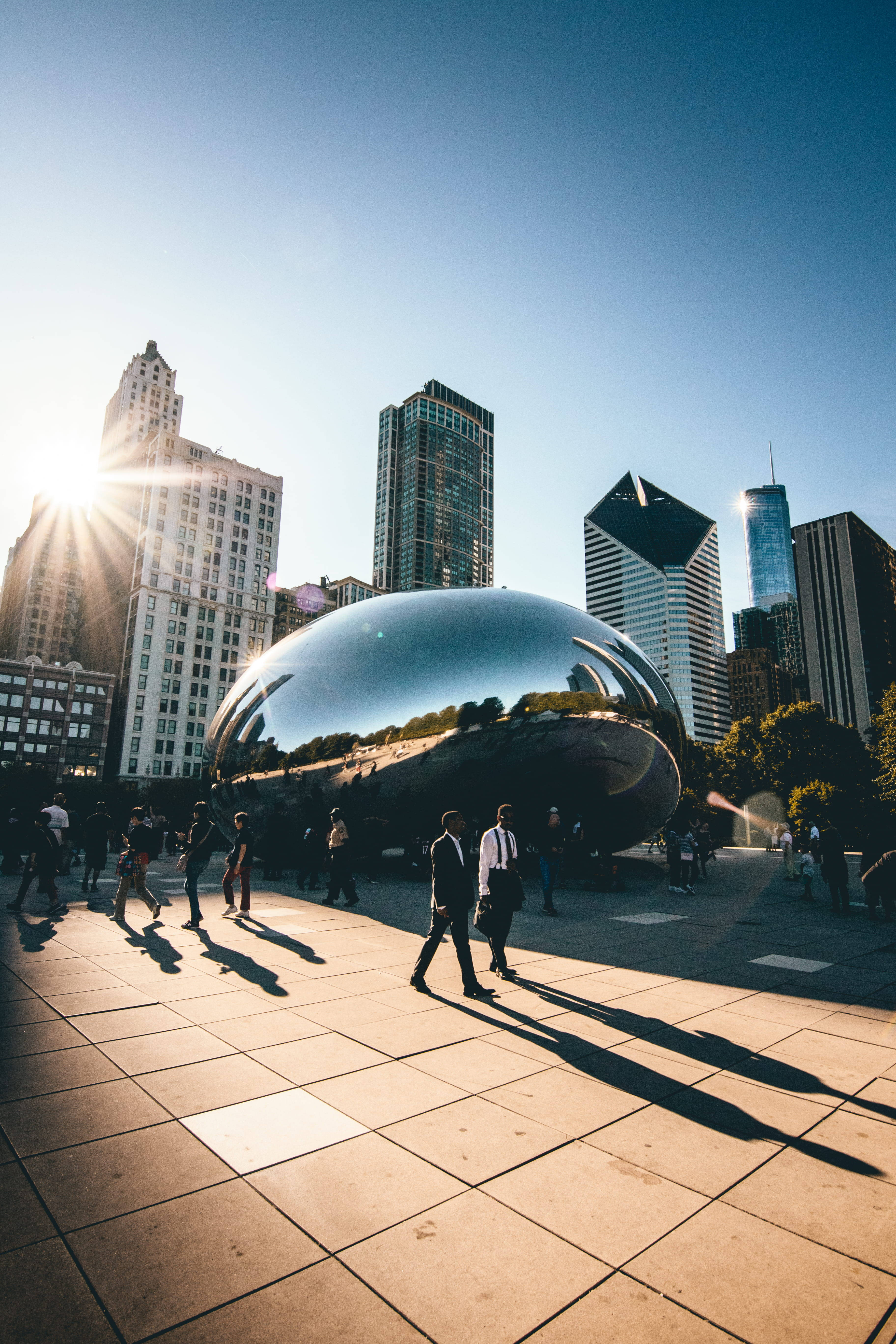 Aurinkoinen The Bean Chicago Taustakuvat