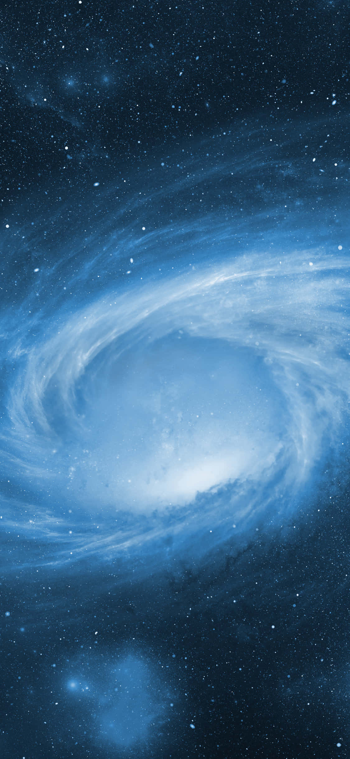 Avaa luonnon kauneus Blue Galaxy iPhonella Taustakuvat