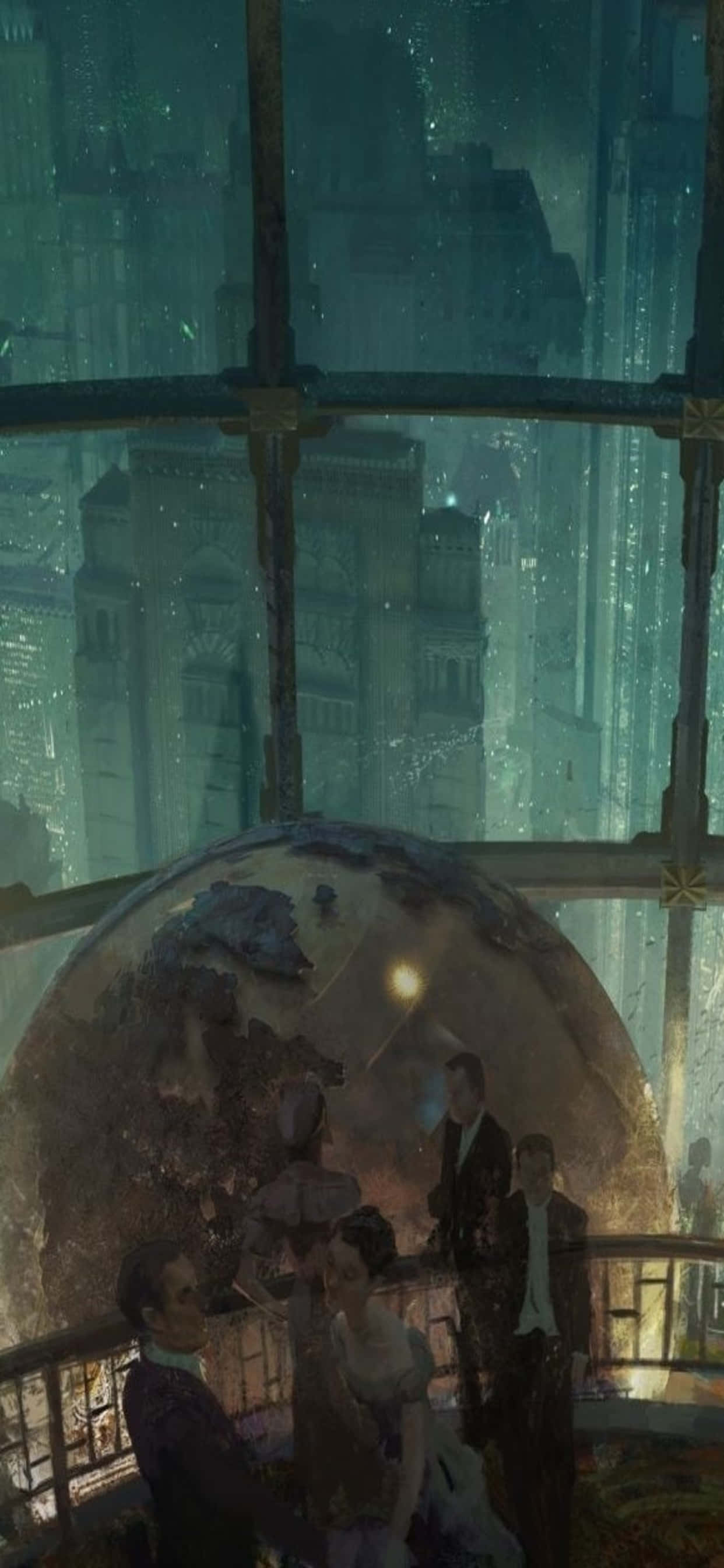 Avaa mielikuvituksen maailma iPhone XS Maxilla ja BioShock Infinitellä Taustakuvat