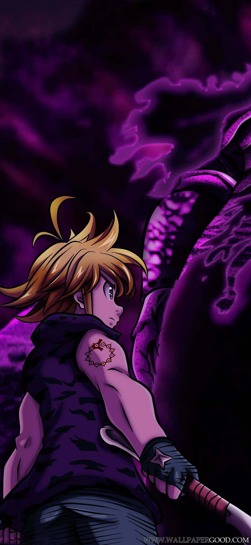 Avaa Sinnersien mysteeri Seven Deadly Sins iPhonella. Taustakuvat