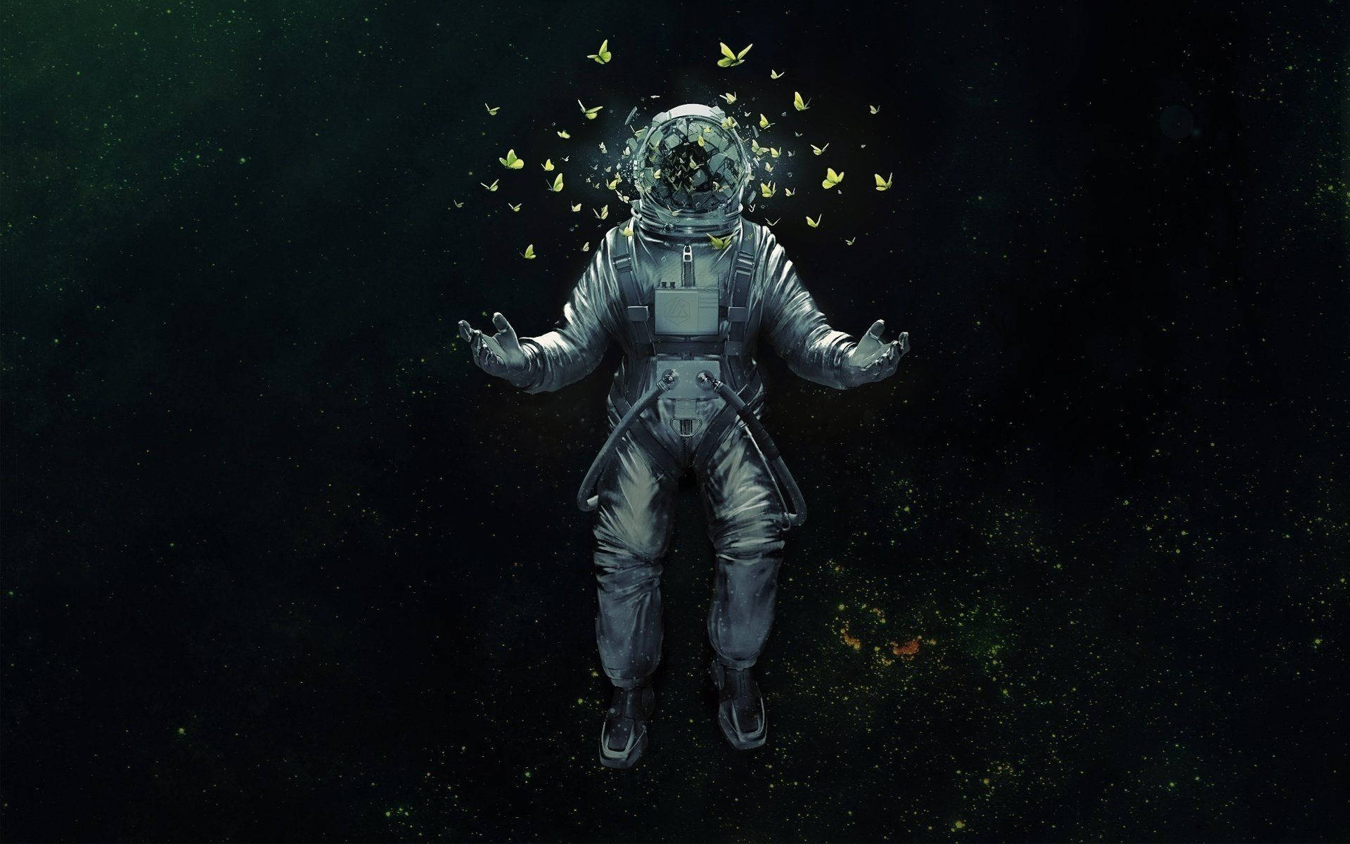 Avaruuden estetiikka: astronautti ja perhoset Taustakuvat