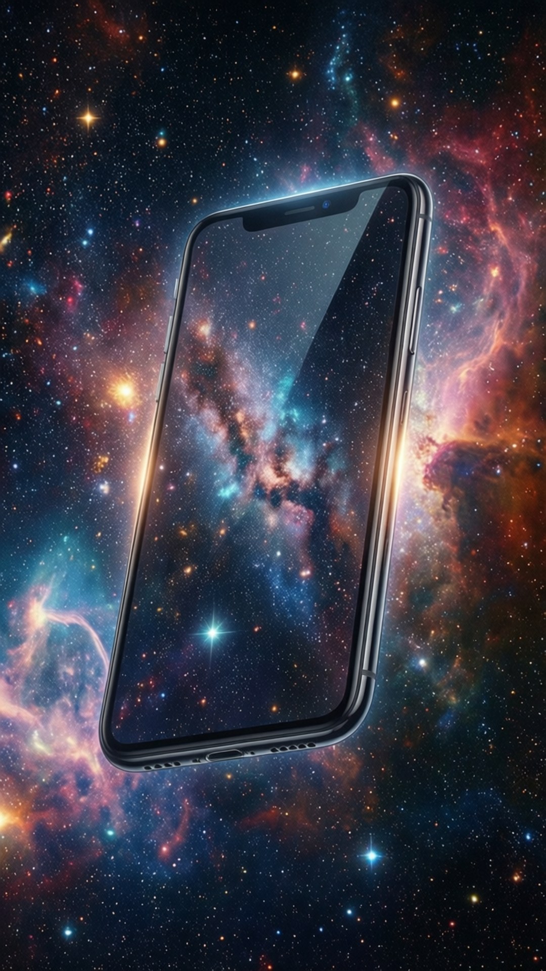 Avaruudessa leijuva iPhone XR Taustakuvat