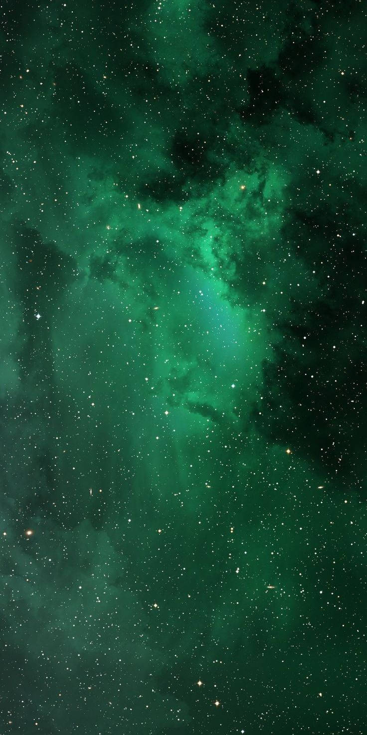 Avaruus ja Tähdet Vihreä iPhone Taustakuvat