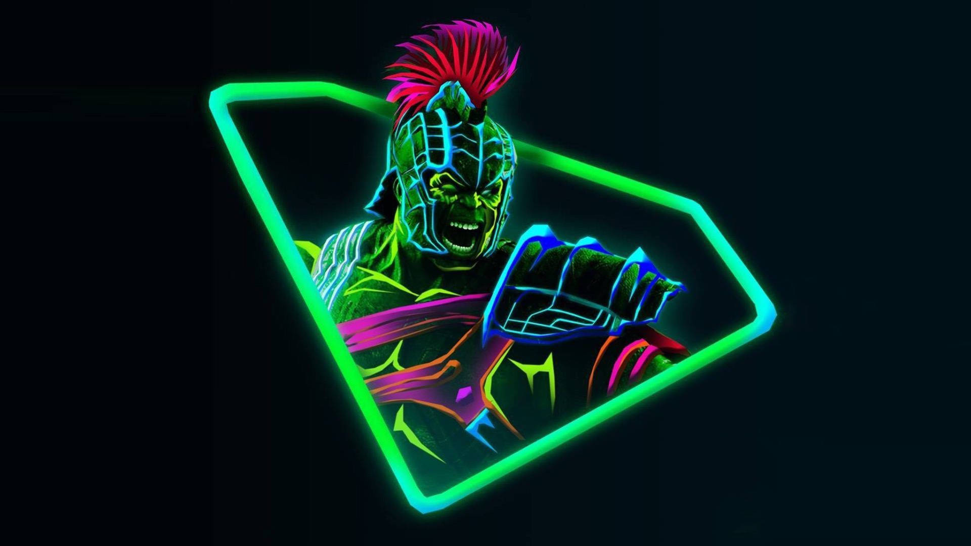 Avengers Neon Thor Ragnarok Työpöytä Taustakuvat