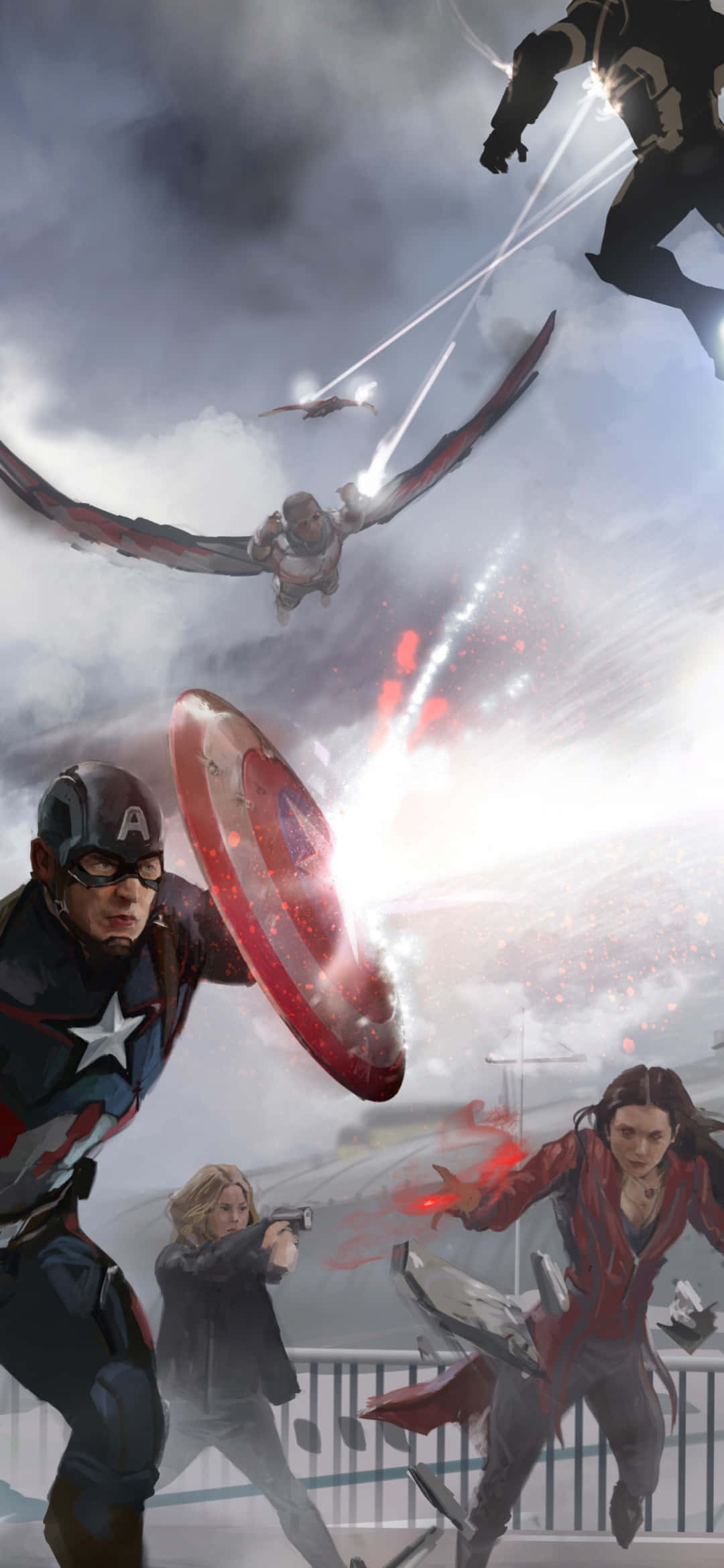'Avengers Unite: Steve Rogers on palannut Kapteeni Amerikkana.' Taustakuvat