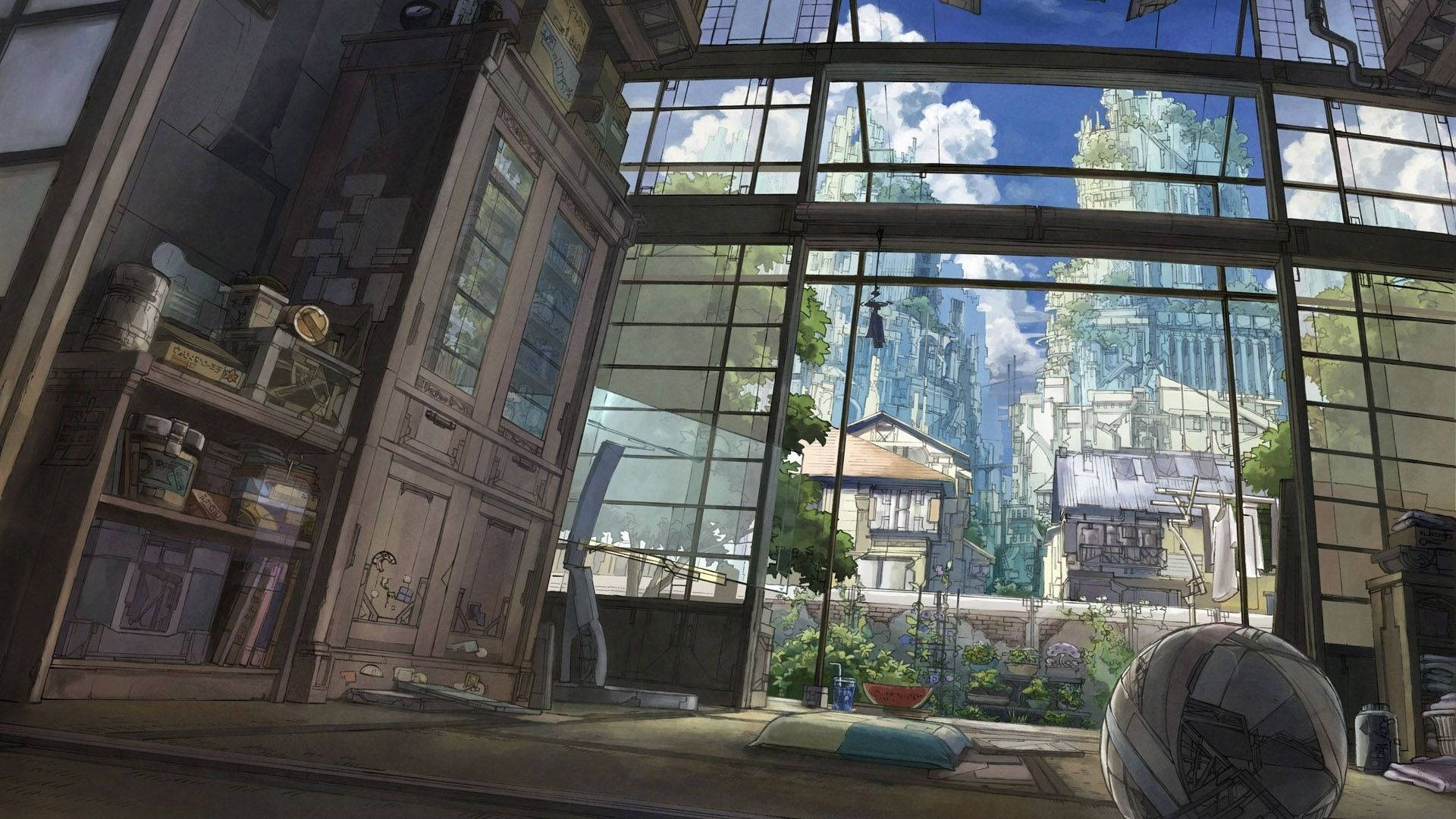 Avonainen animehuone Taustakuvat