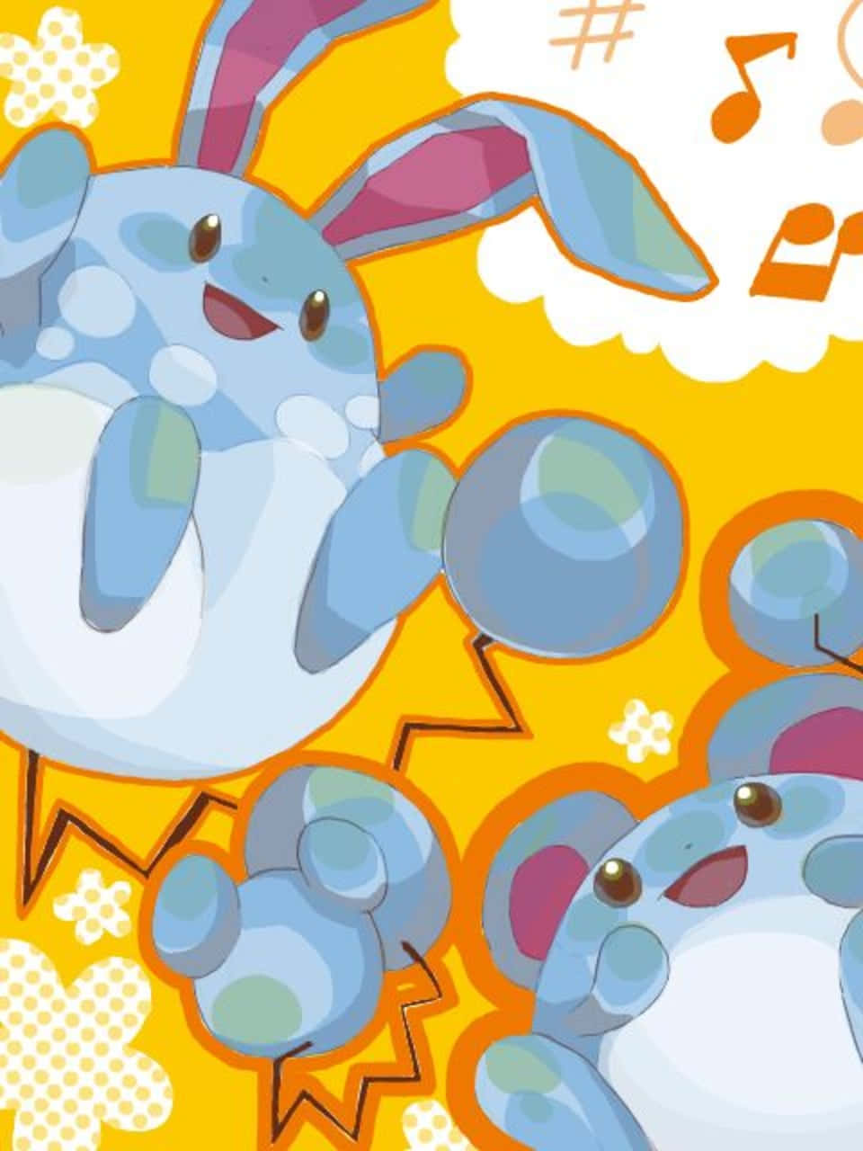 Azumarill Oranssi Taustakuvat
