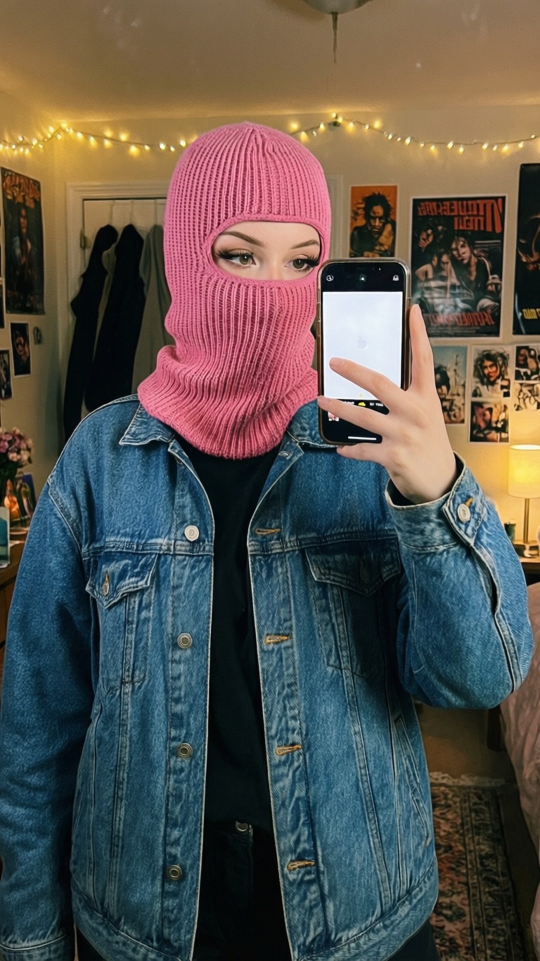 Baddie peilikuva-selfie Taustakuvat