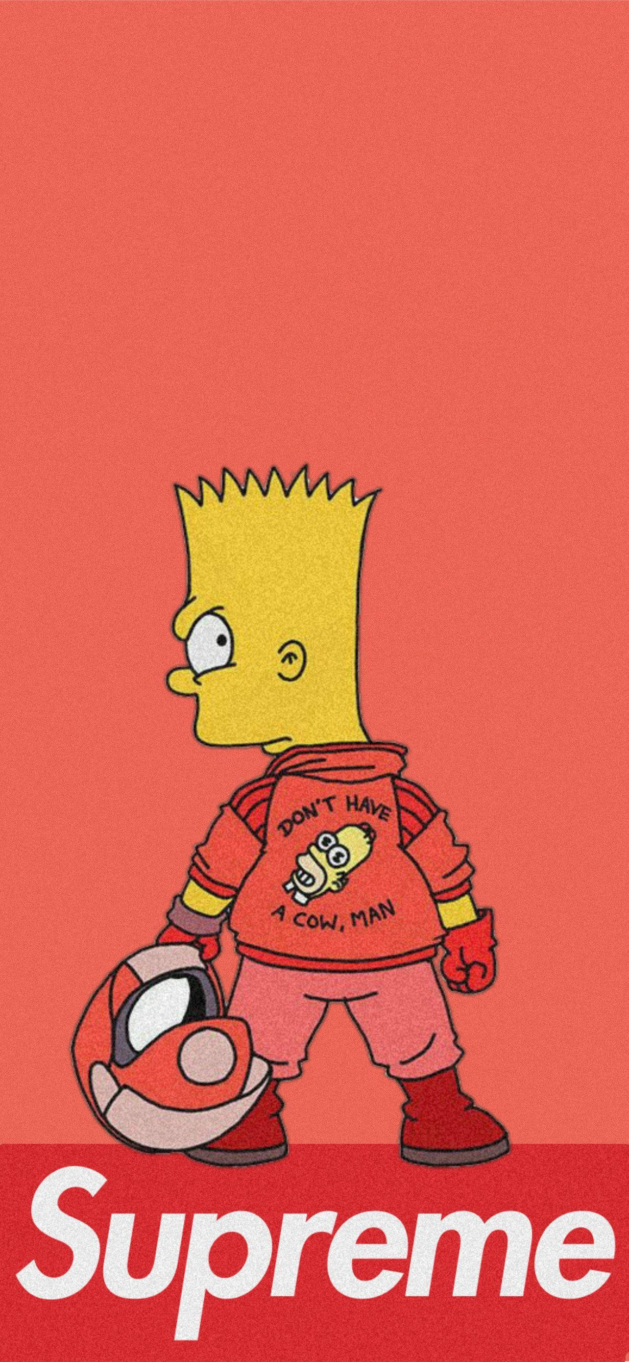 Bart Simpson Orange Supreme Taustakuvat