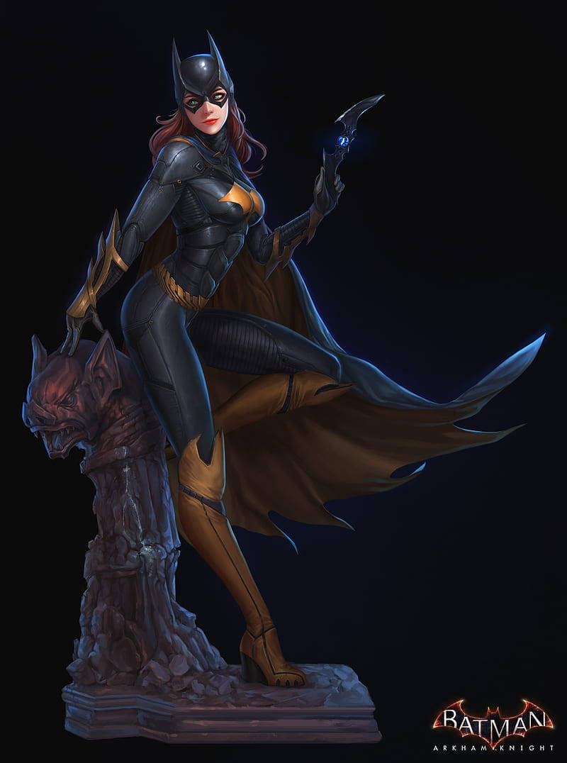 Batgirl-juliste Batman Arkham Knight -iPhonelle Taustakuvat