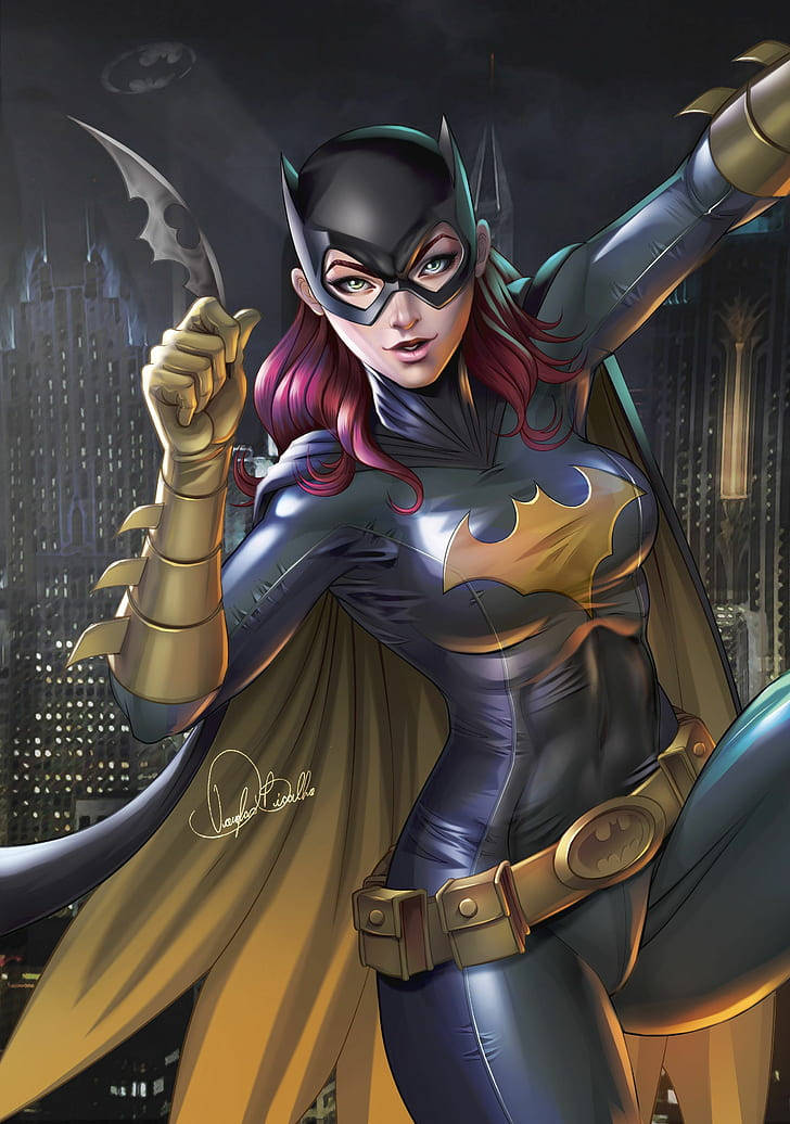 Batgirl poseeraa Batman: Arkham Knight -iPhonelle Taustakuvat