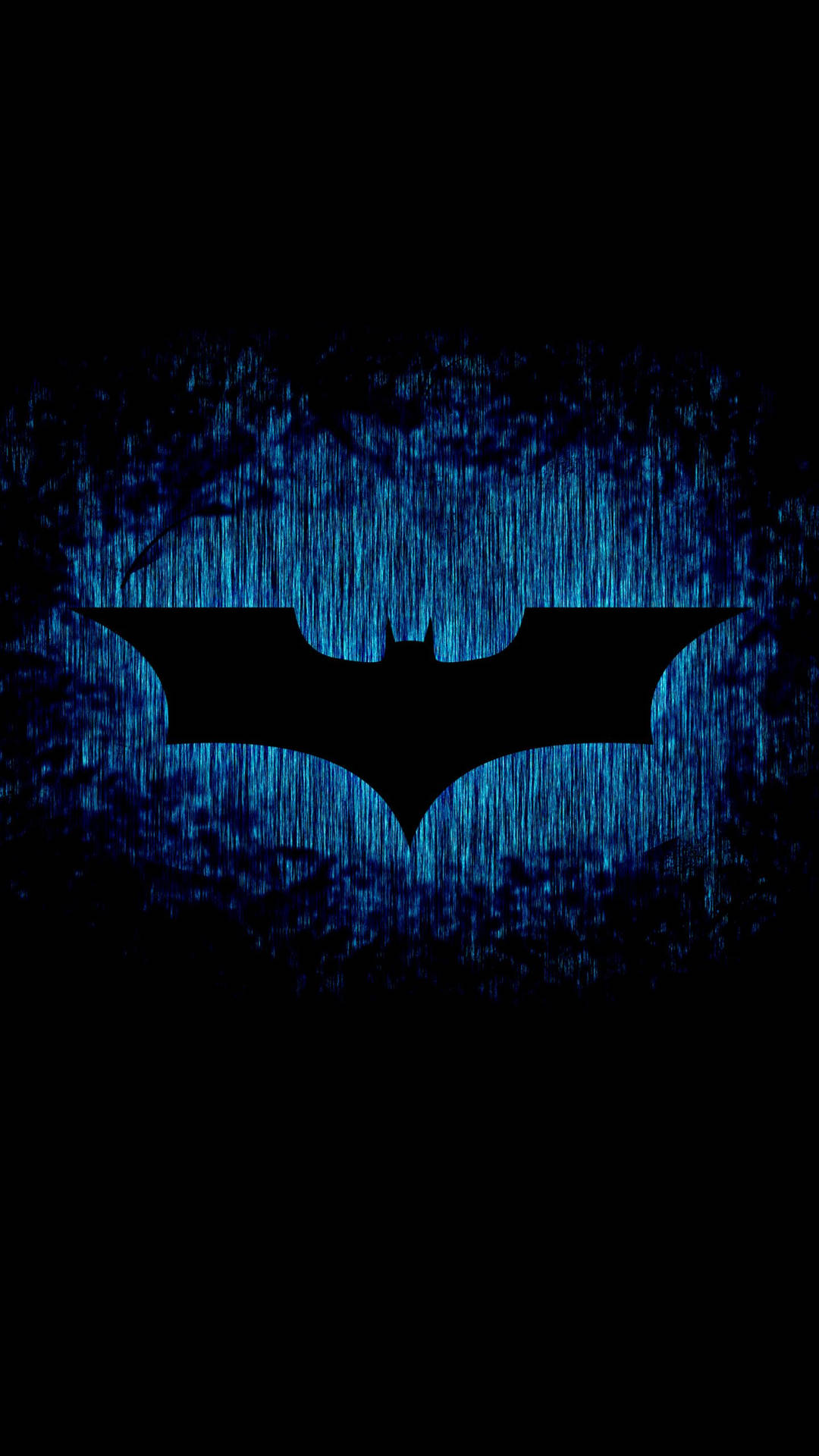 Batman Blue Glow -logo -taustakuva