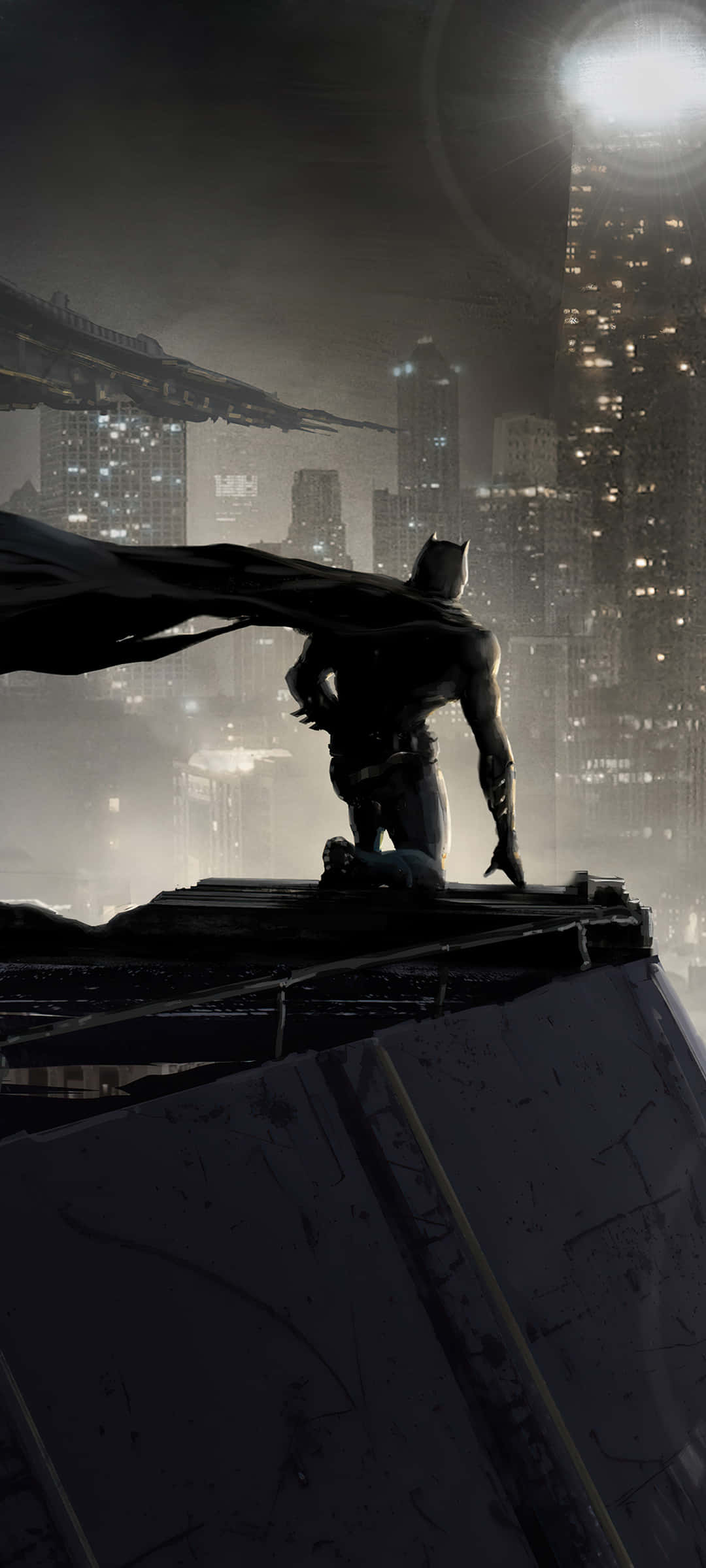 Batman Cityn taivasmaisema tähtien valaisemana Taustakuvat