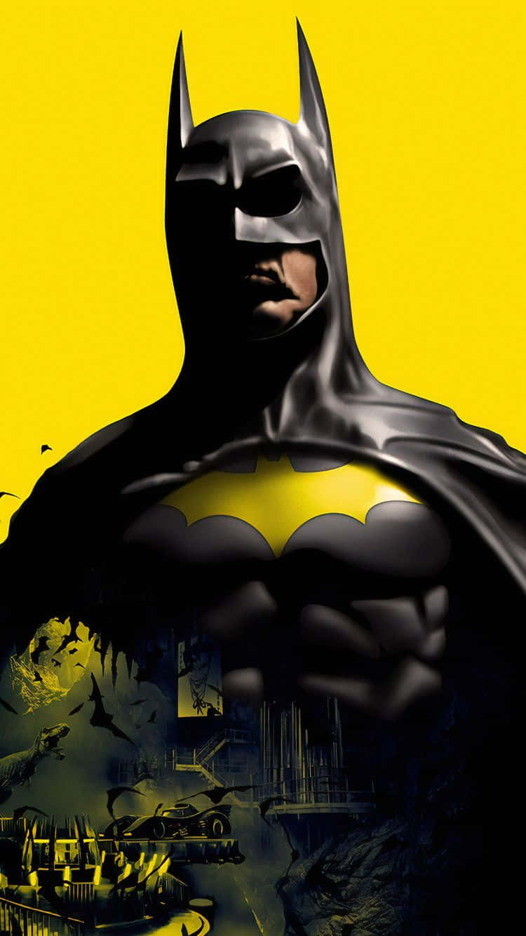 Batman-estetiikka keltaisessa digitaalitaiteessa Taustakuvat
