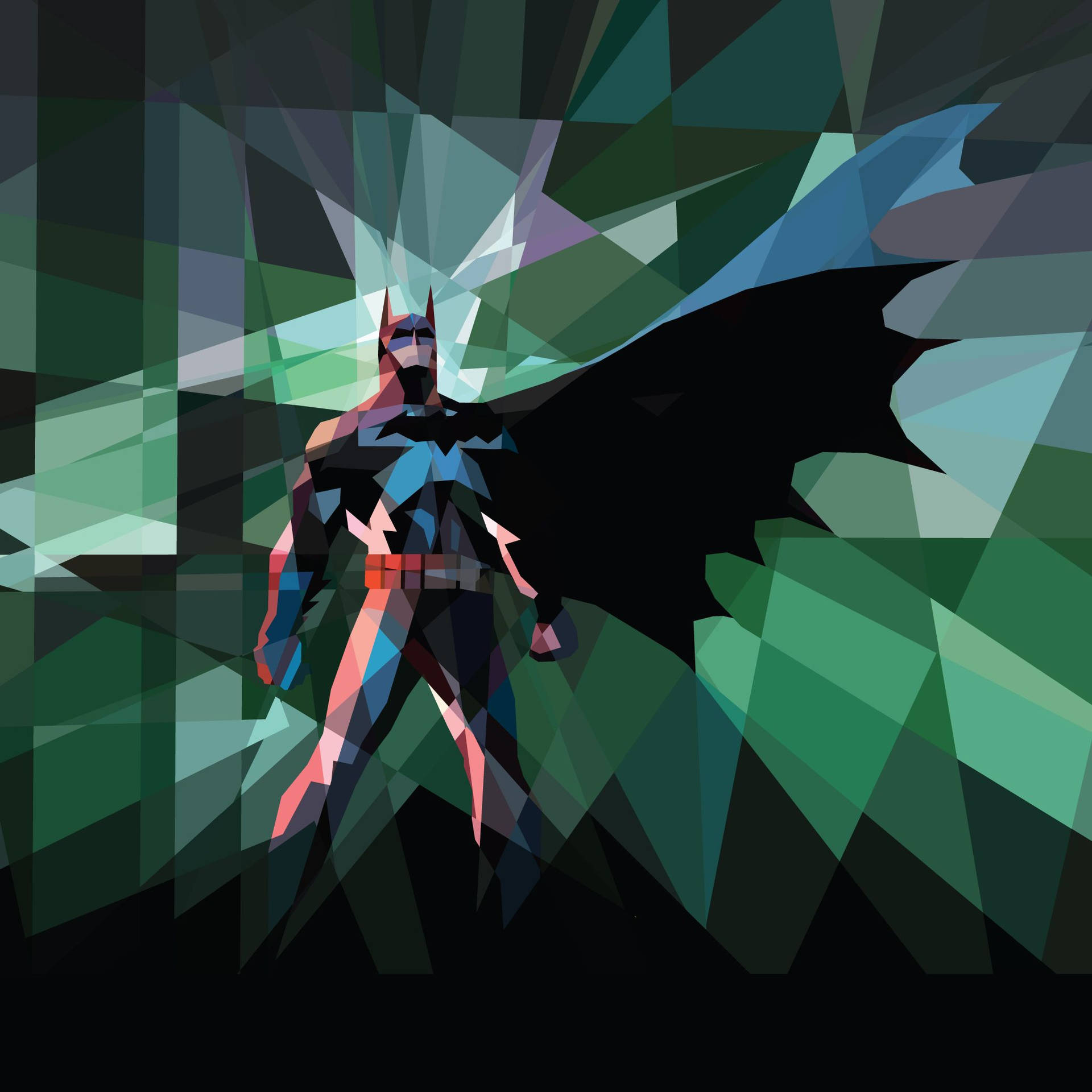 Batman geometrinen taide taustakuva