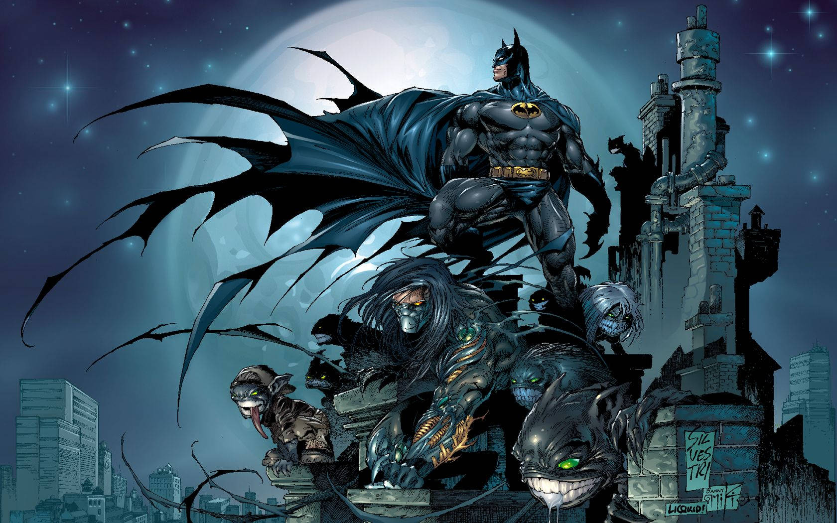Batman-sarjakuvapiirros -taustakuva
