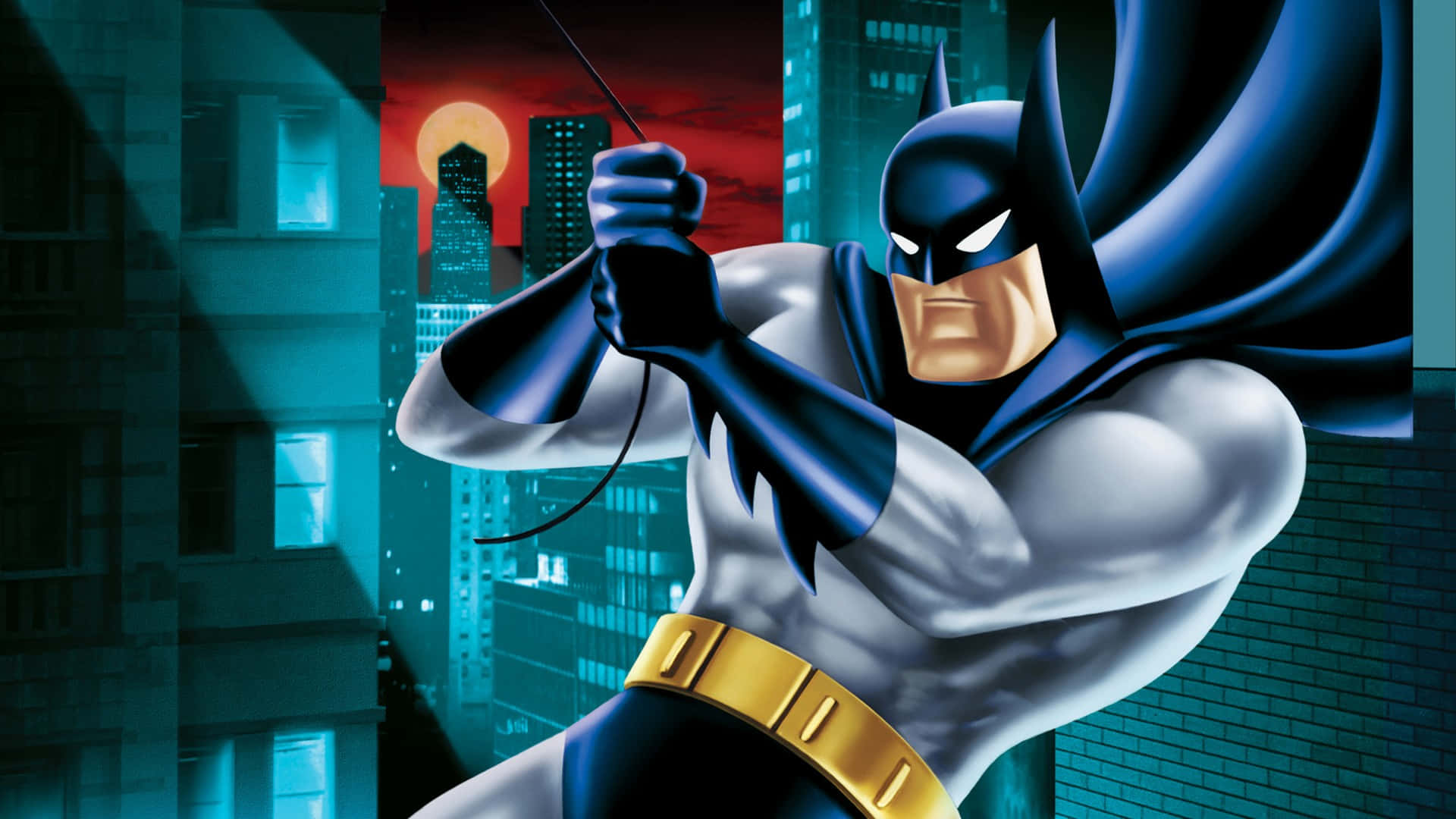Batman The Animated Series roikkumassa köydessä Taustakuvat