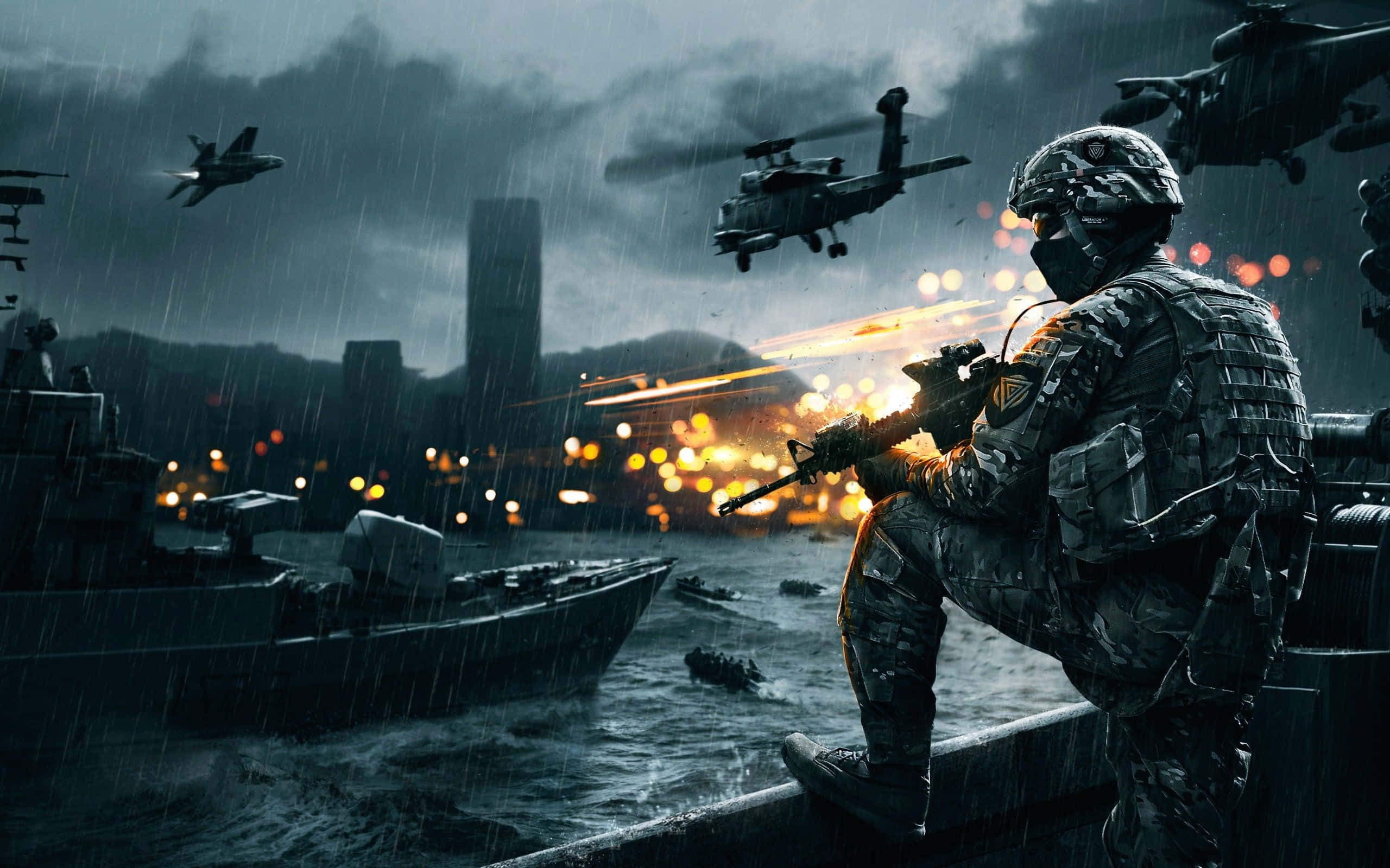 Battlefield 4 Rannikkoalueen Sotilaallinen Työpöytä Taustakuvat