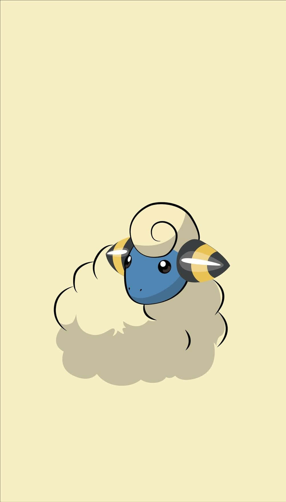 Beige esteettinen Mareep Taustakuvat