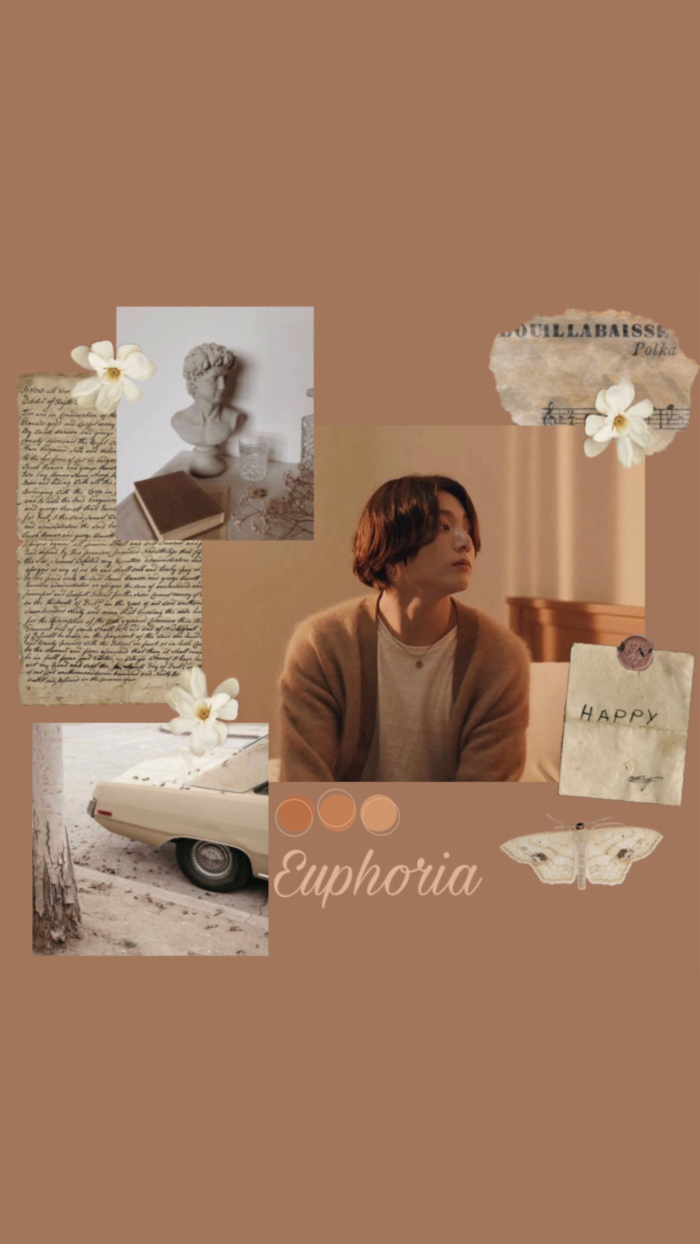 Beige Estetiikka BTS Jungkook Taustakuvat