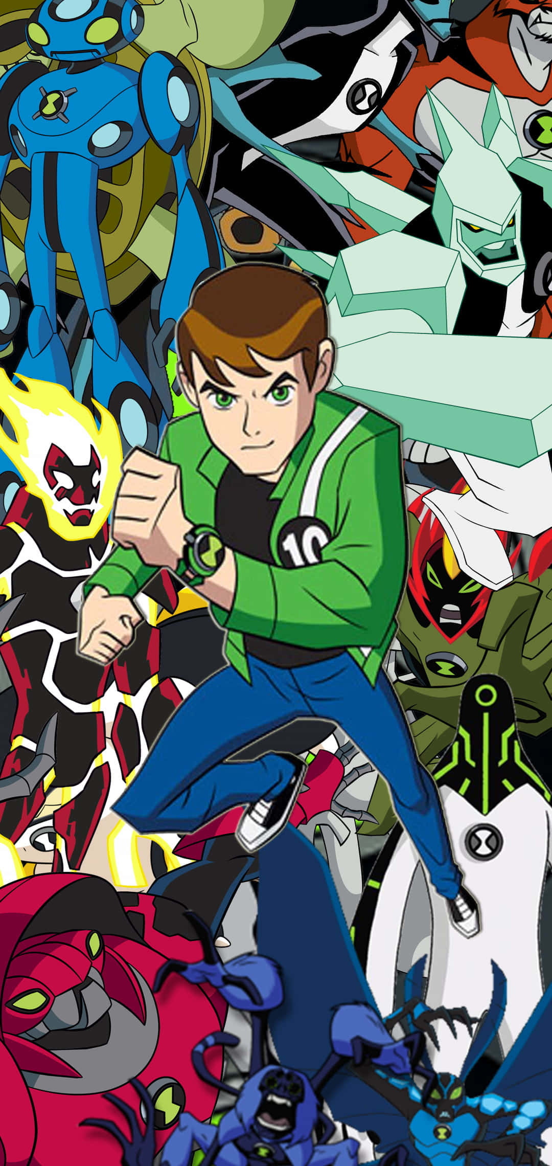 Ben 10 seisoo rohkeasti ja voimakkaana Taustakuvat