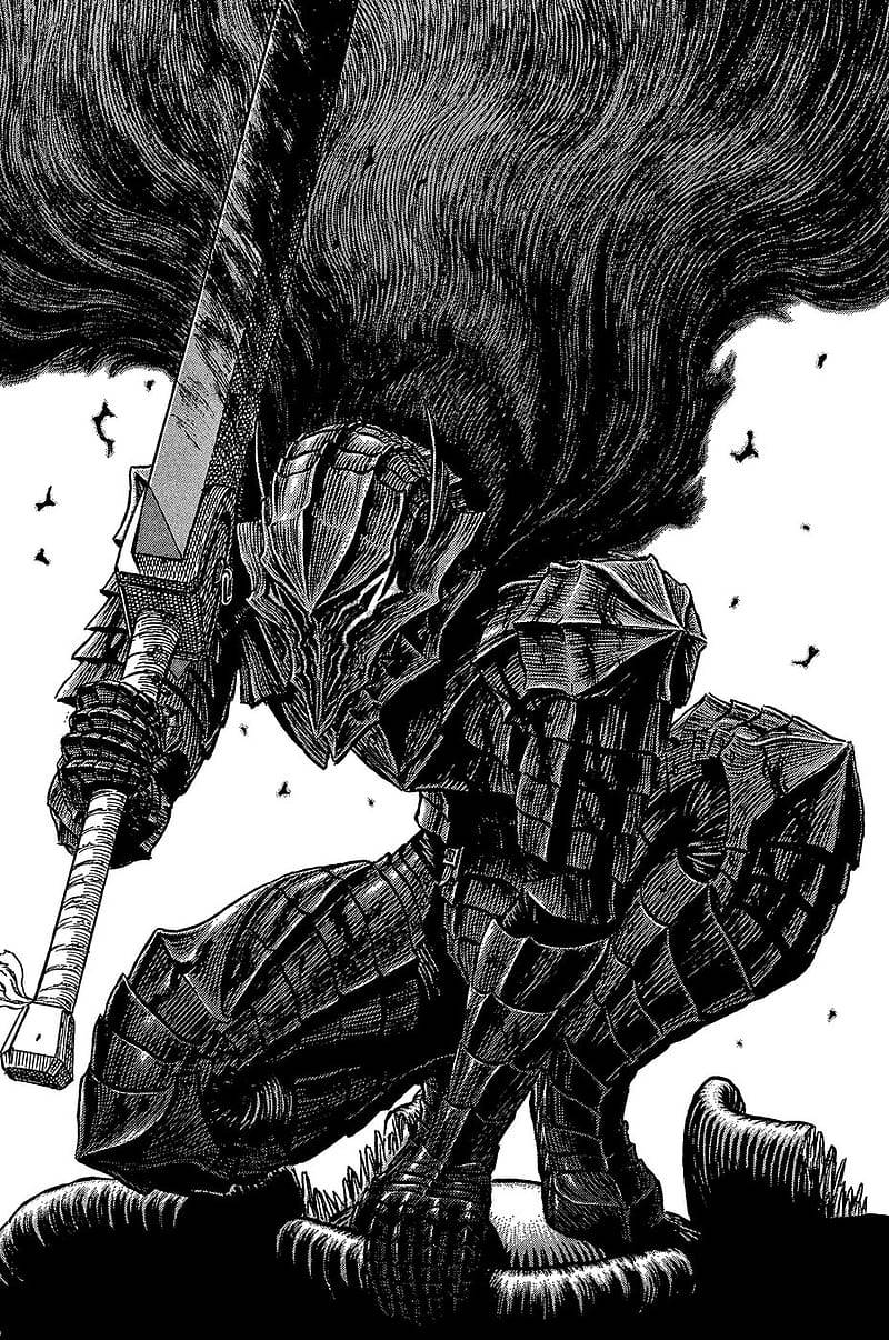 Berserk Guts täydessä haarniskassa Taustakuvat