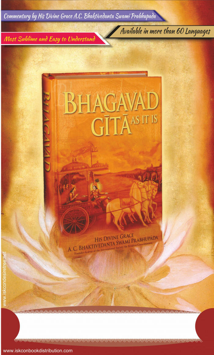 Bhagavad Gita As It Is -kirja Taustakuvat